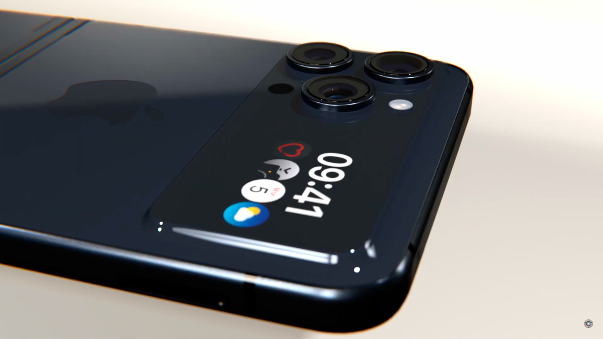 foldable smartphone dark back