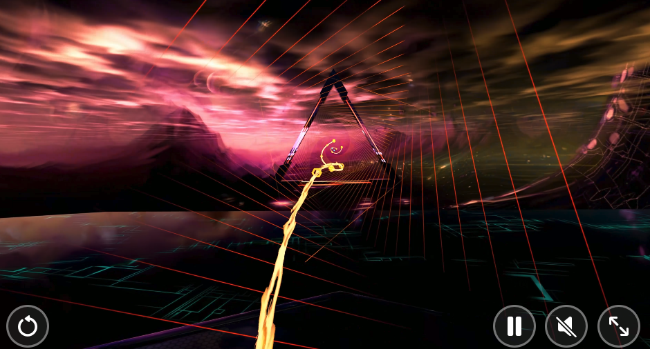 futuristic virtual reality game