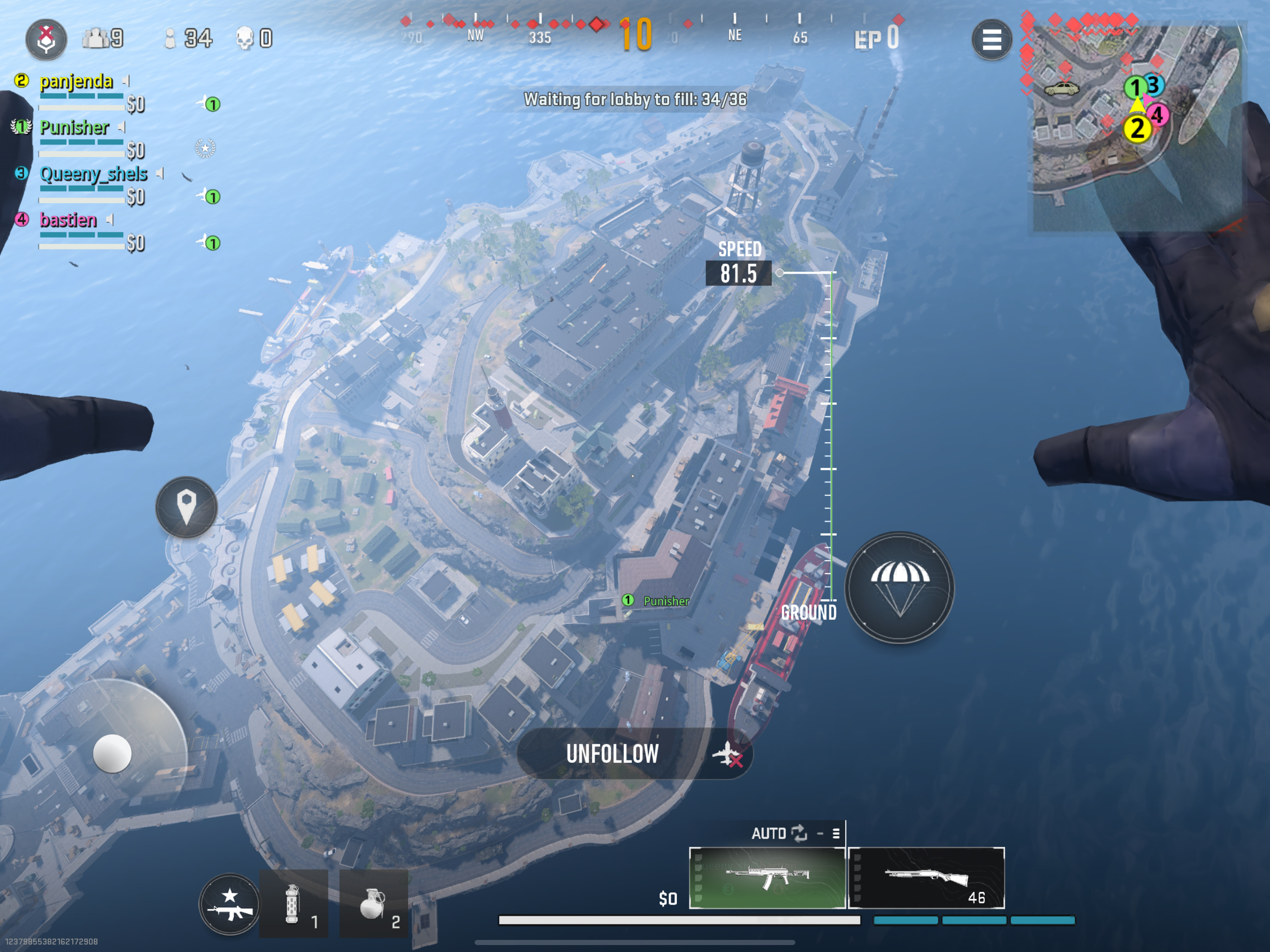 gameplay aerial view island