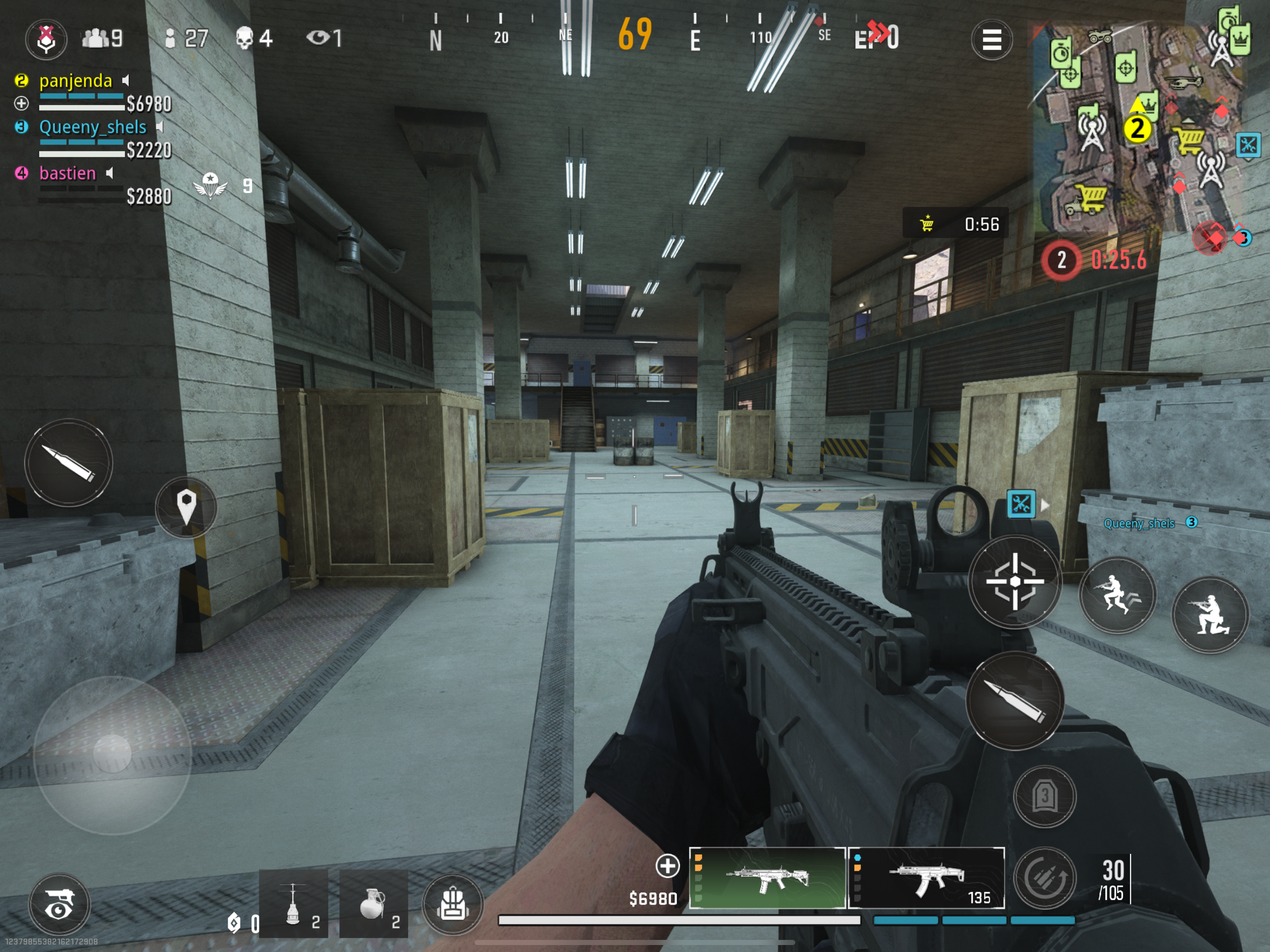 gameplay inside building