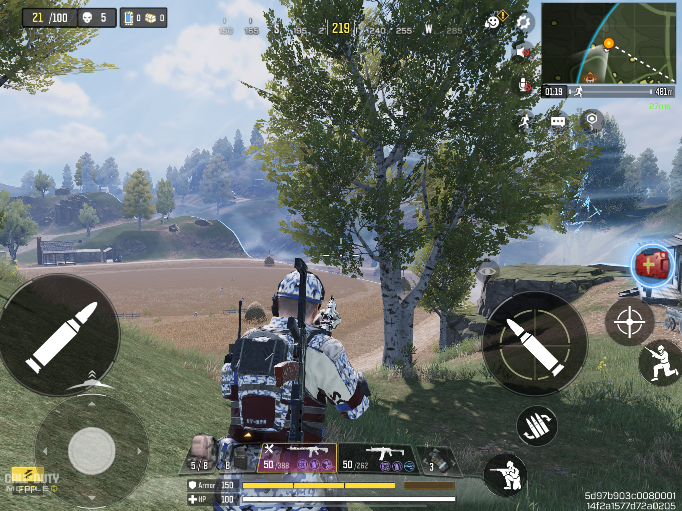 gameplay soldier near tree