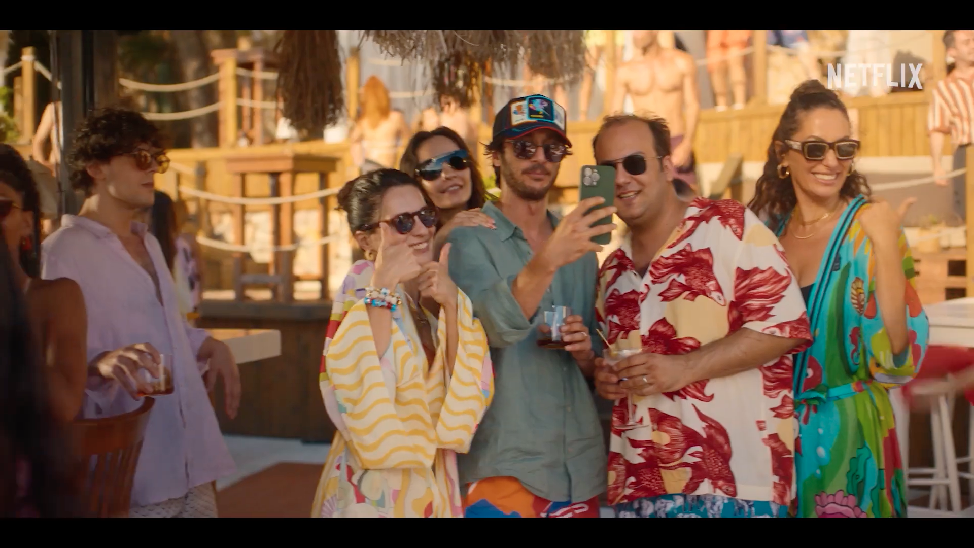 group selfie at party group selfie at party