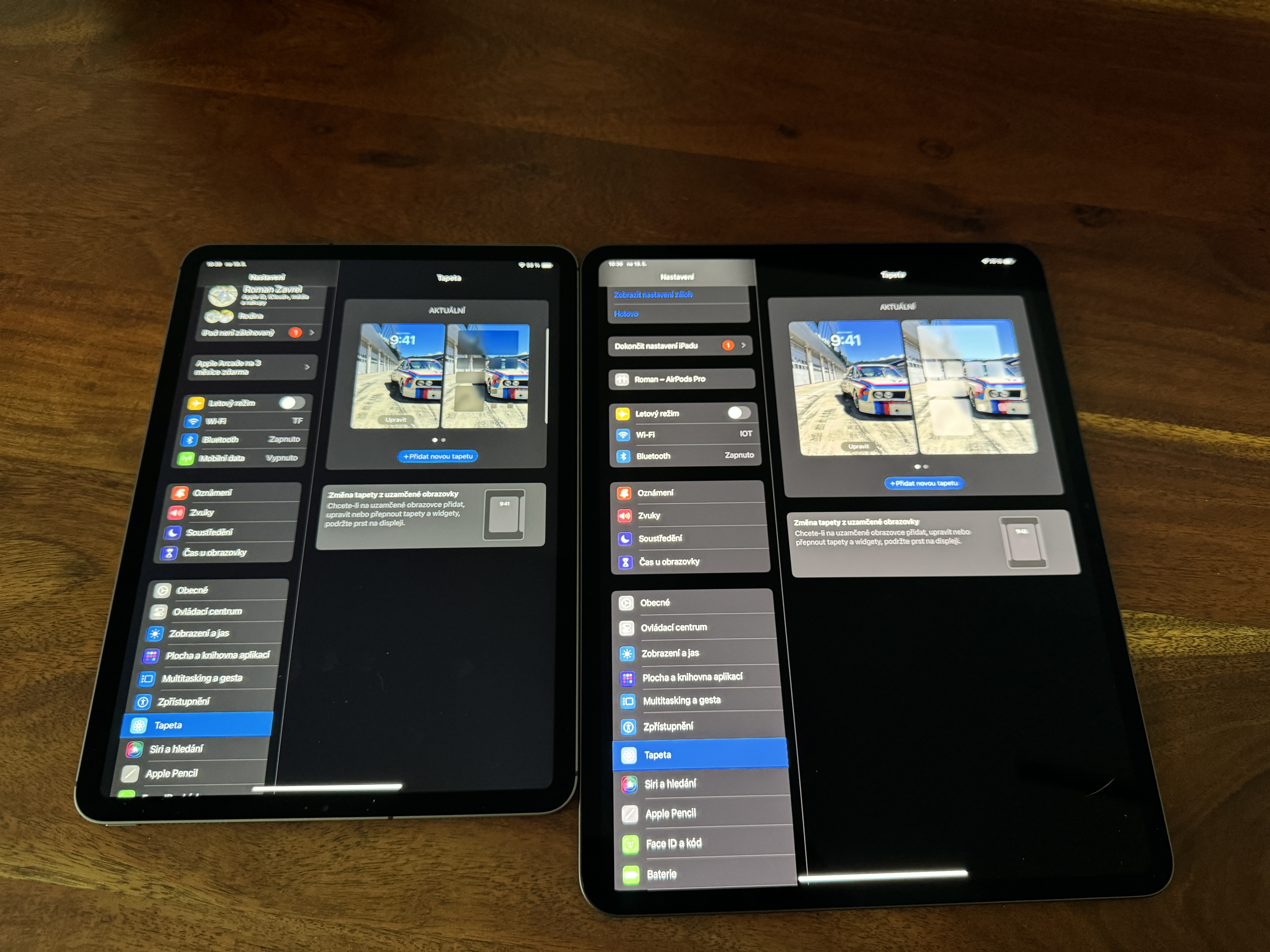 ipad settings display