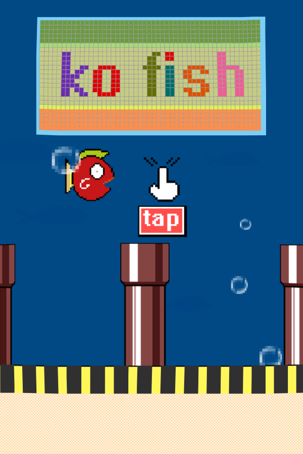 ko fish tap to start screen
