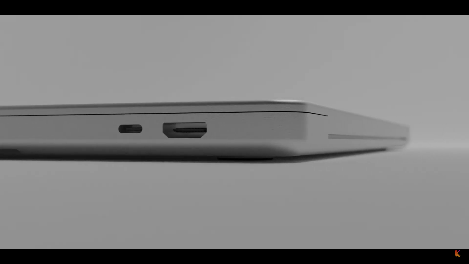 laptop ports closeup