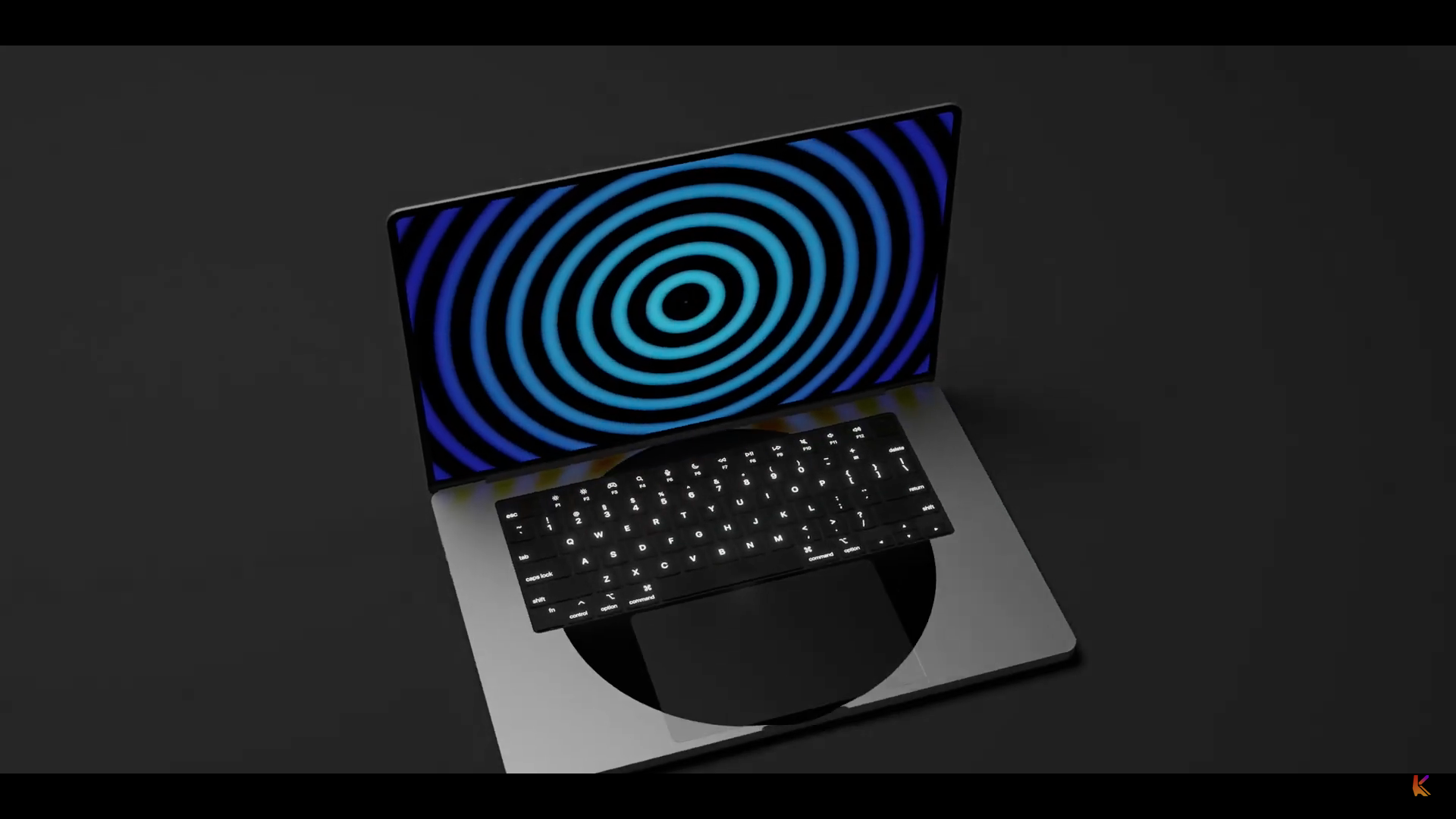 laptop with spiral screen