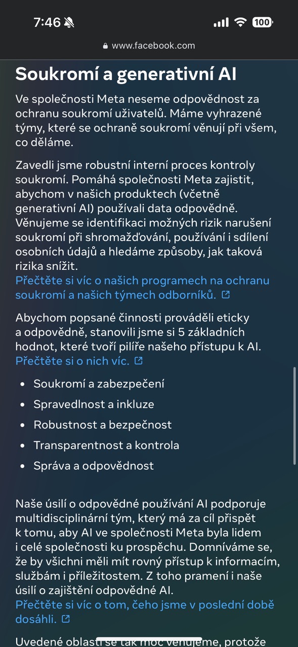 meta privacy policy text