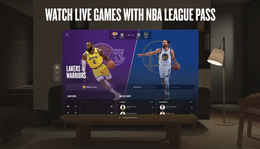 nba league pass interface