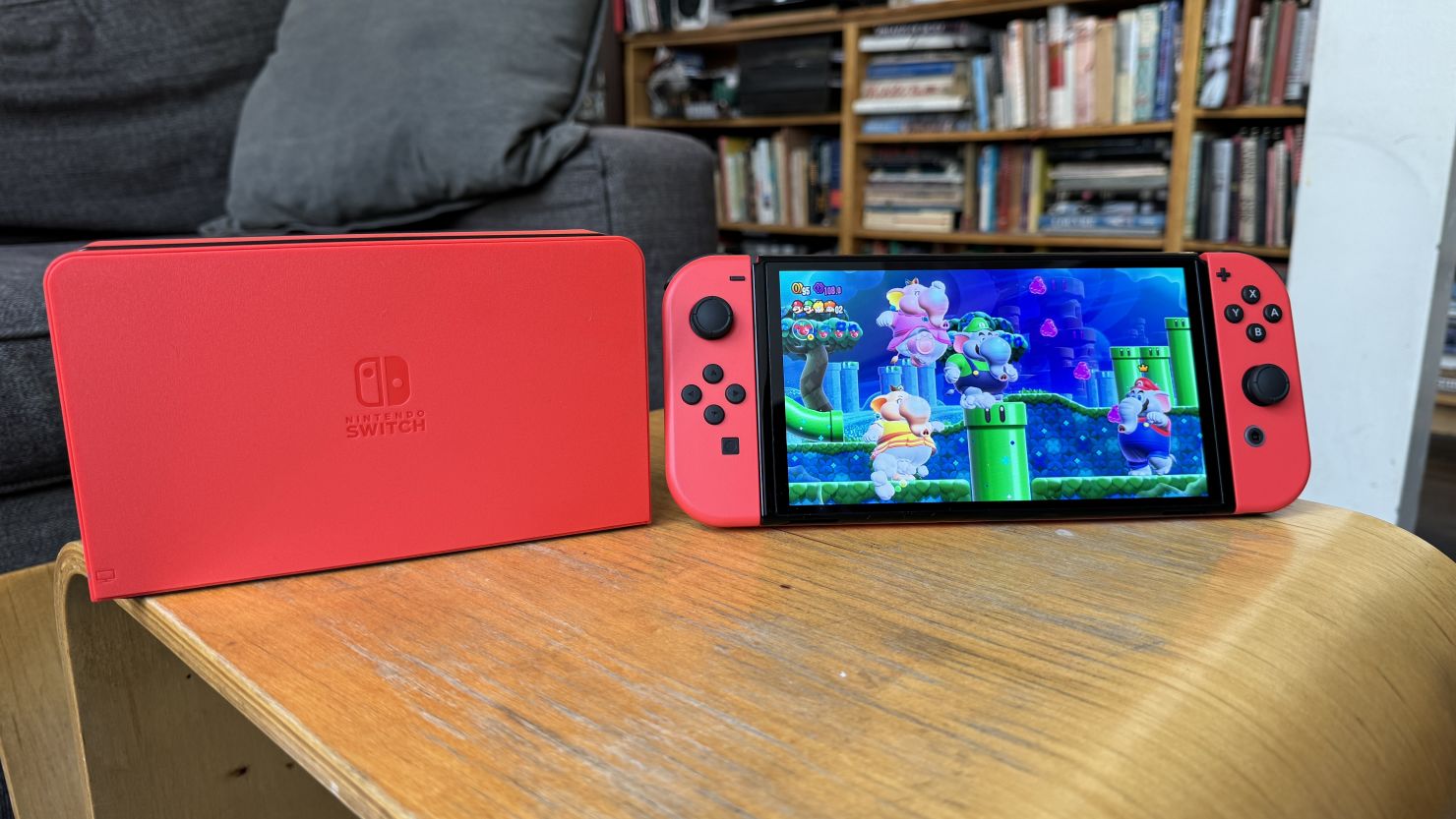 nintendo switch red console