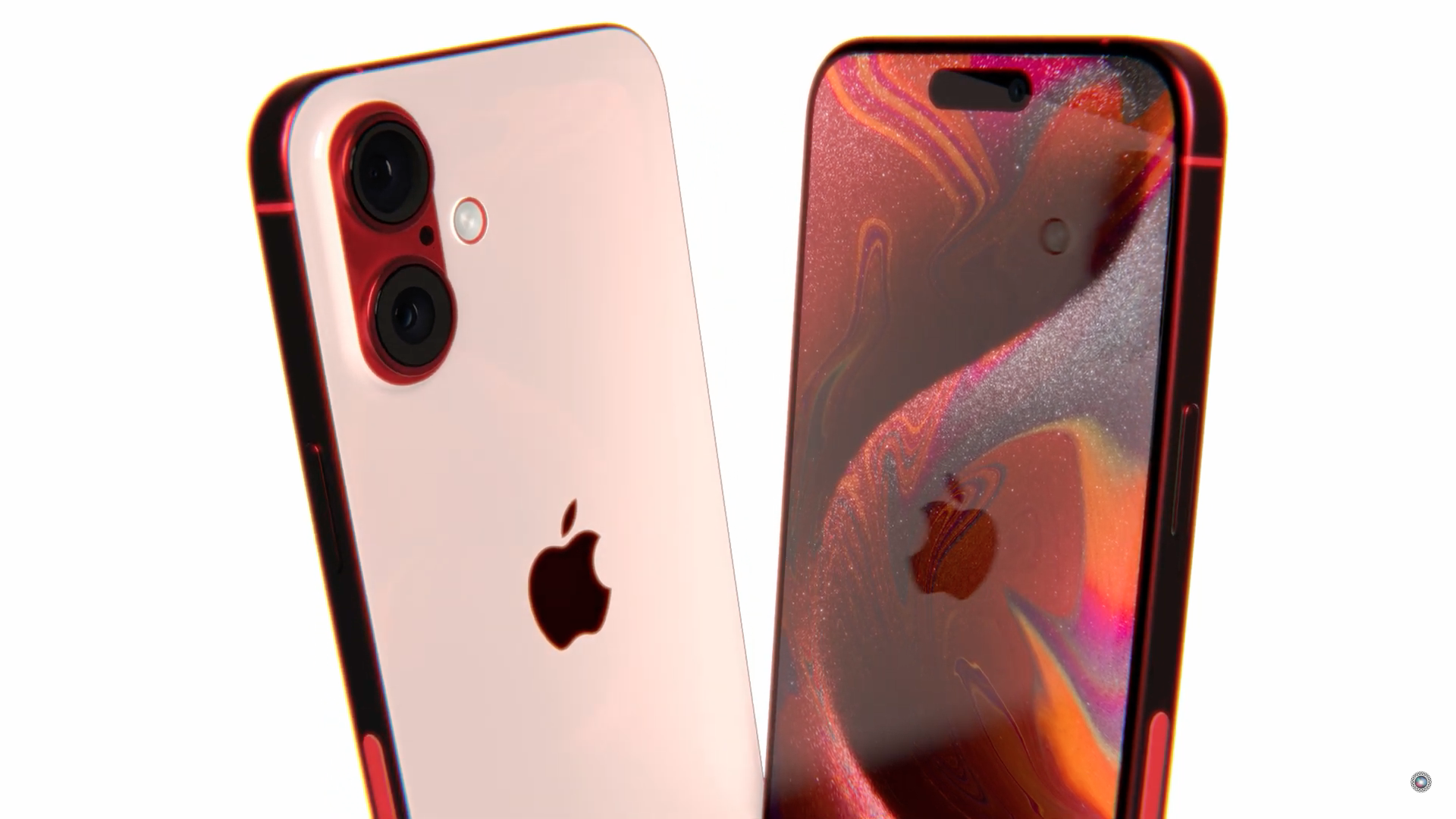 red iphone dual camera display