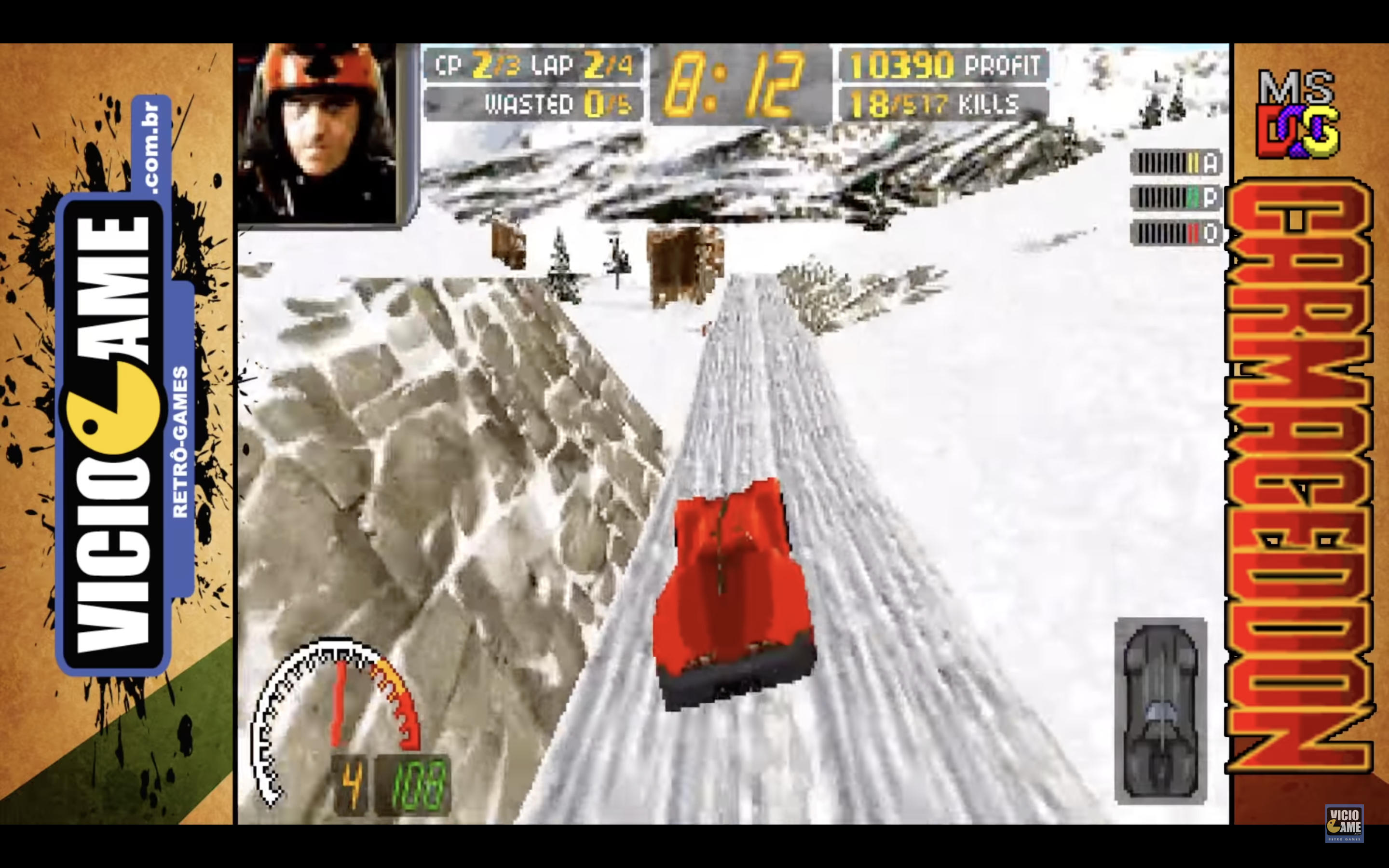 retro racing gameplay