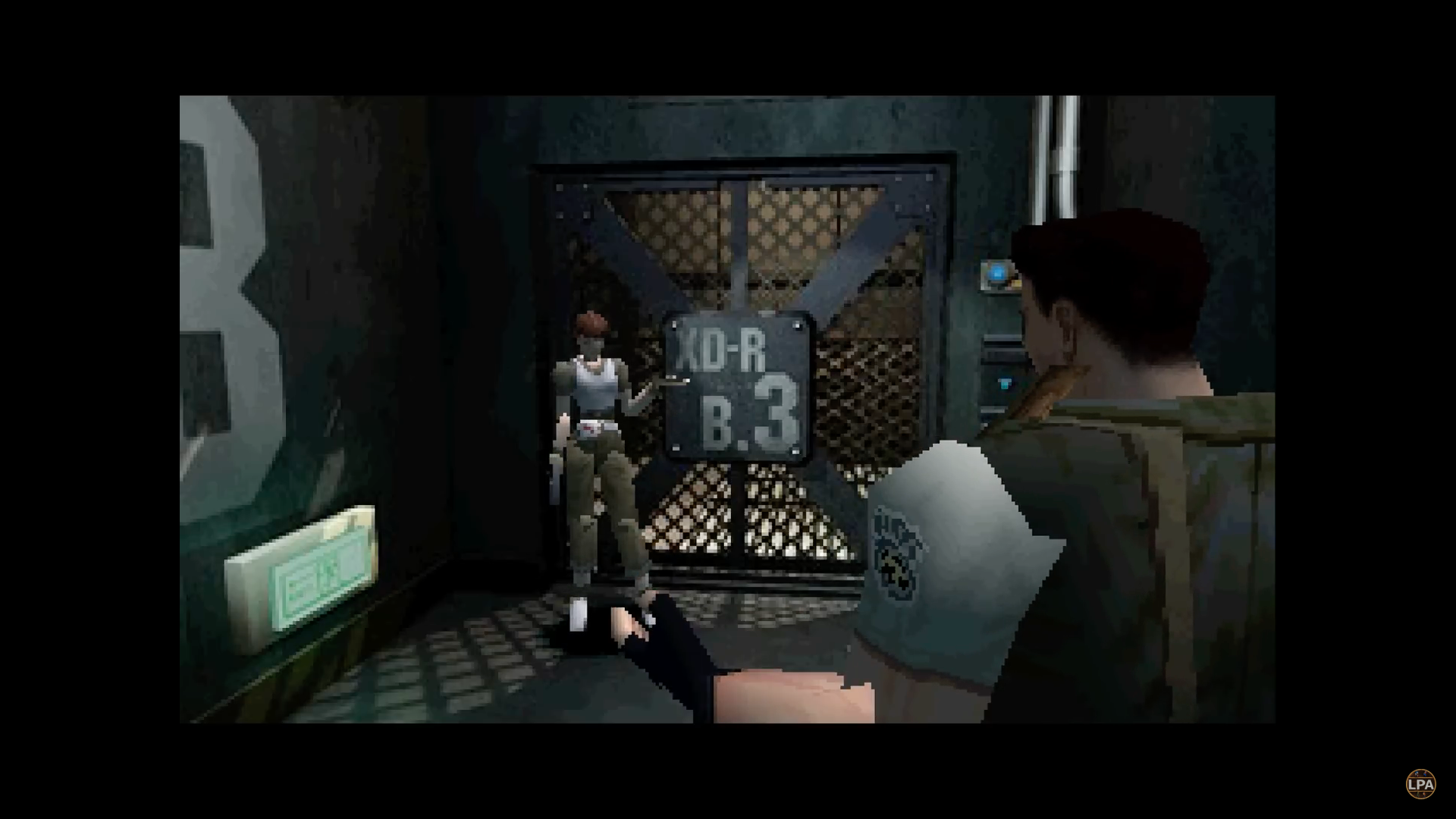 retro video game scene