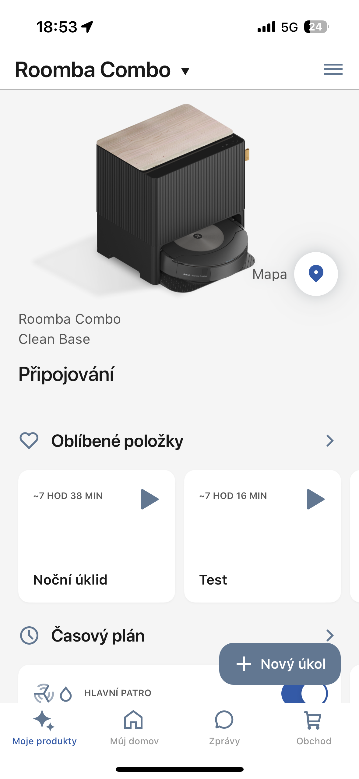 roomba app interface
