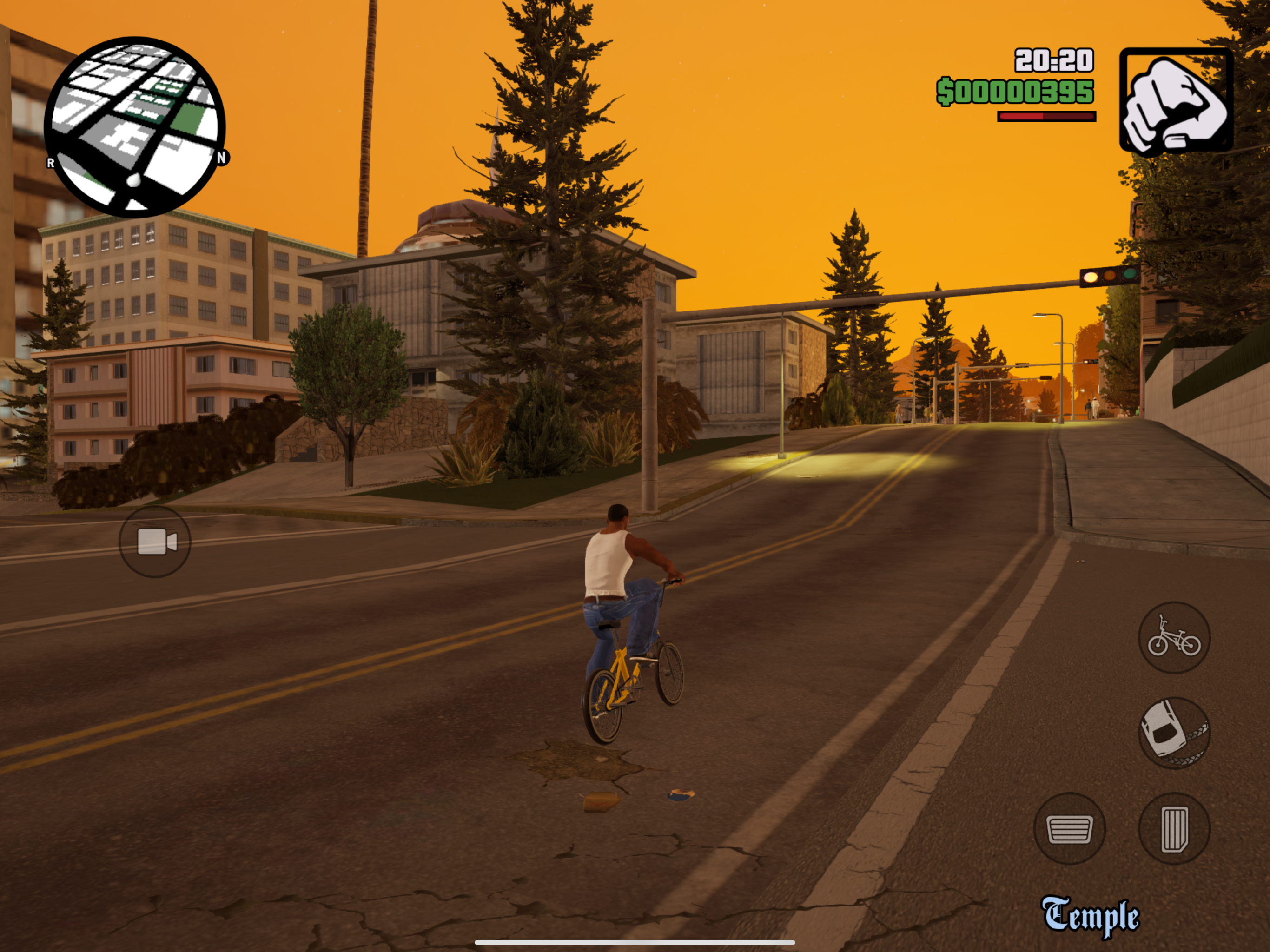 san andreas bicycle at sunset