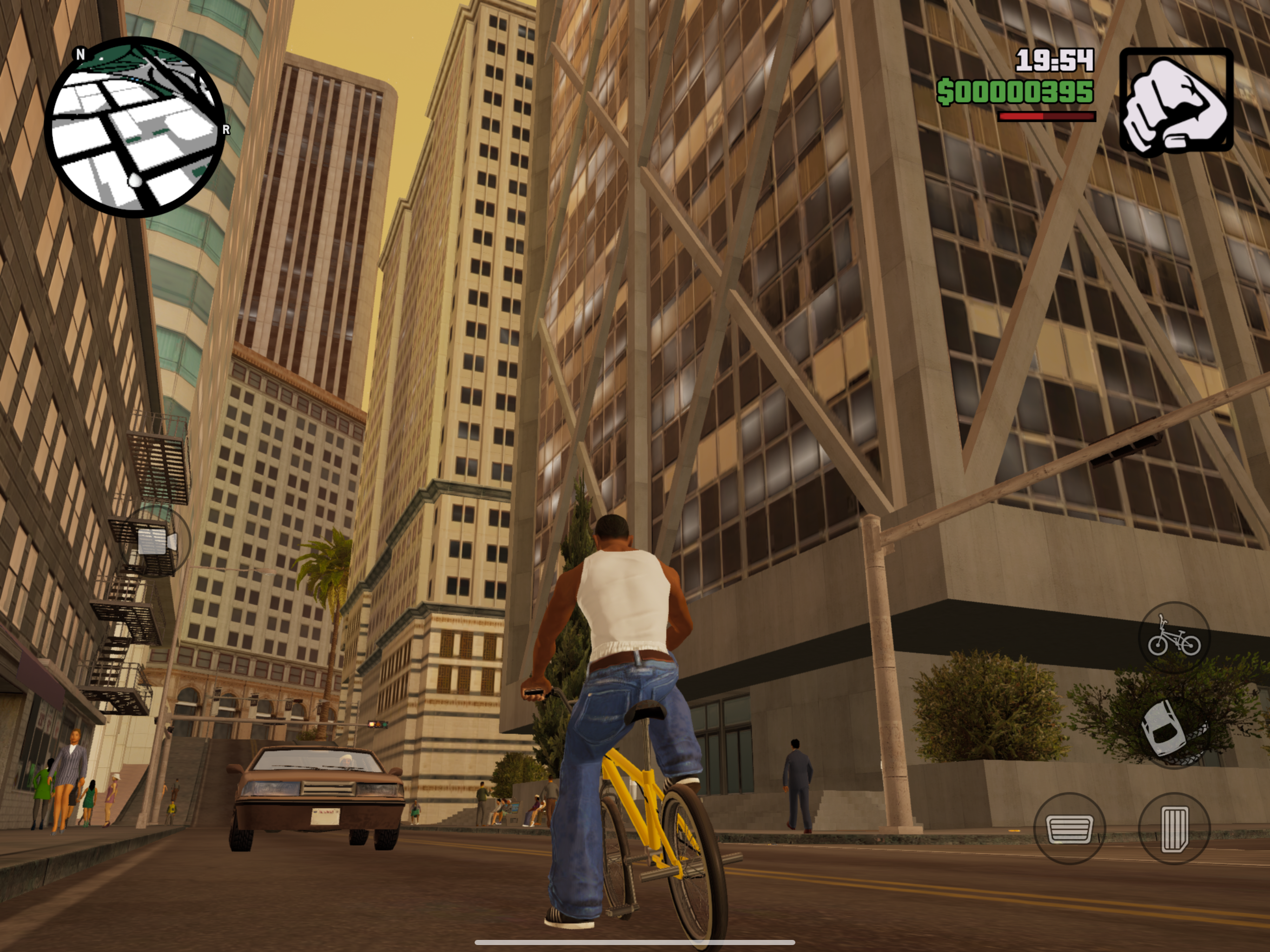 san andreas bicycle in downtown