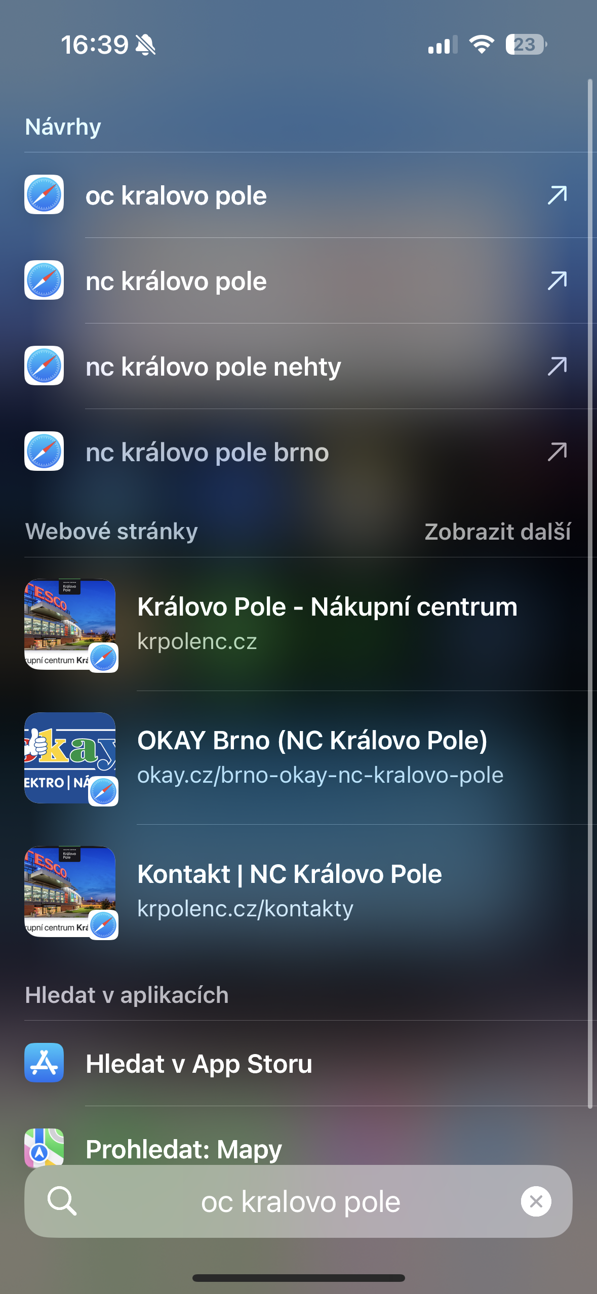 search results oc kralovo pole