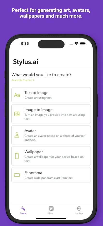 stylus ai creation options