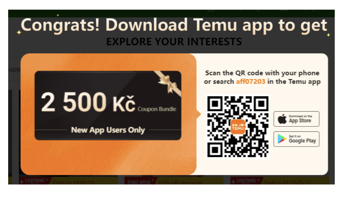 temu app coupon offer