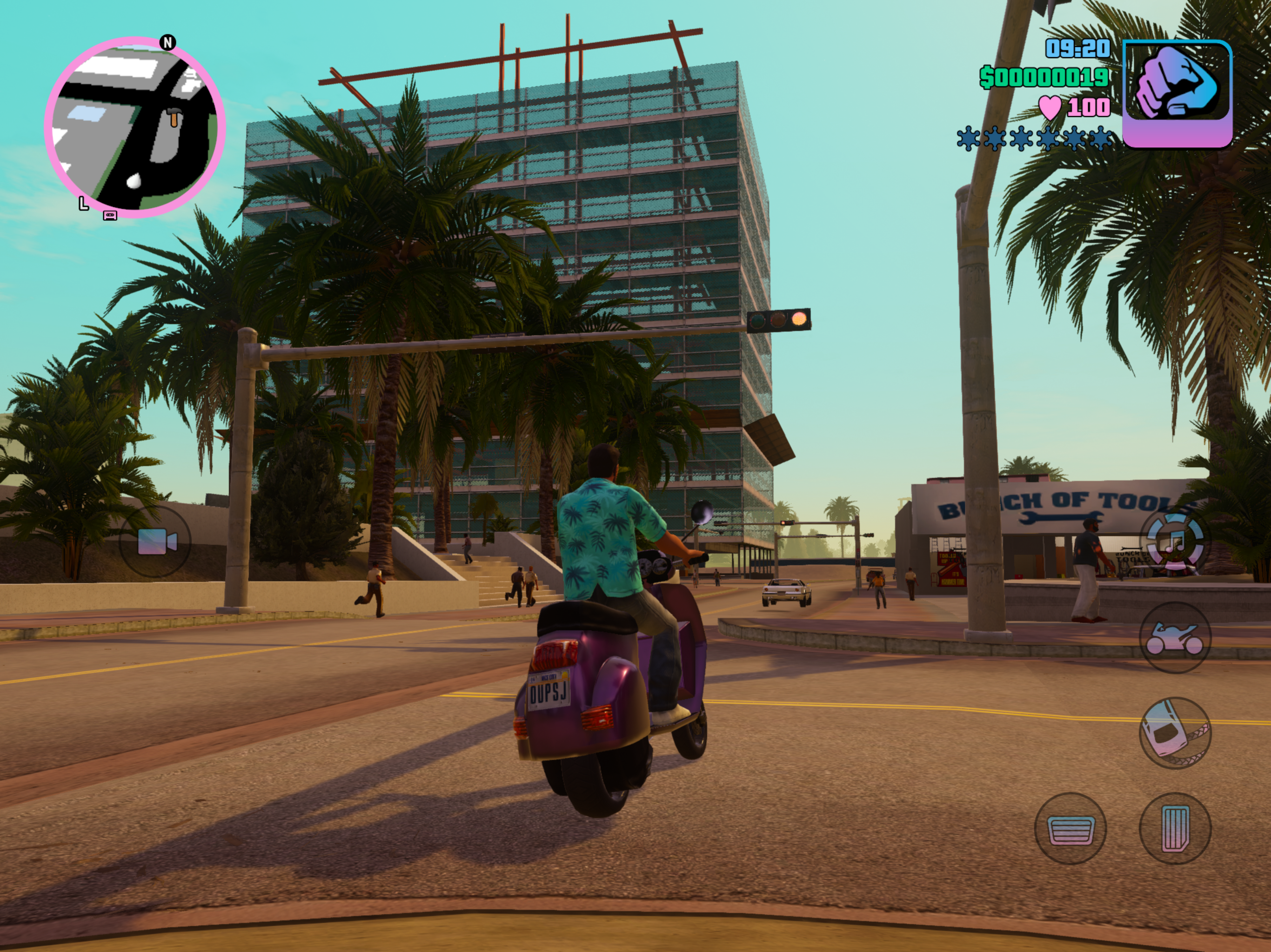 vice city character on scooter