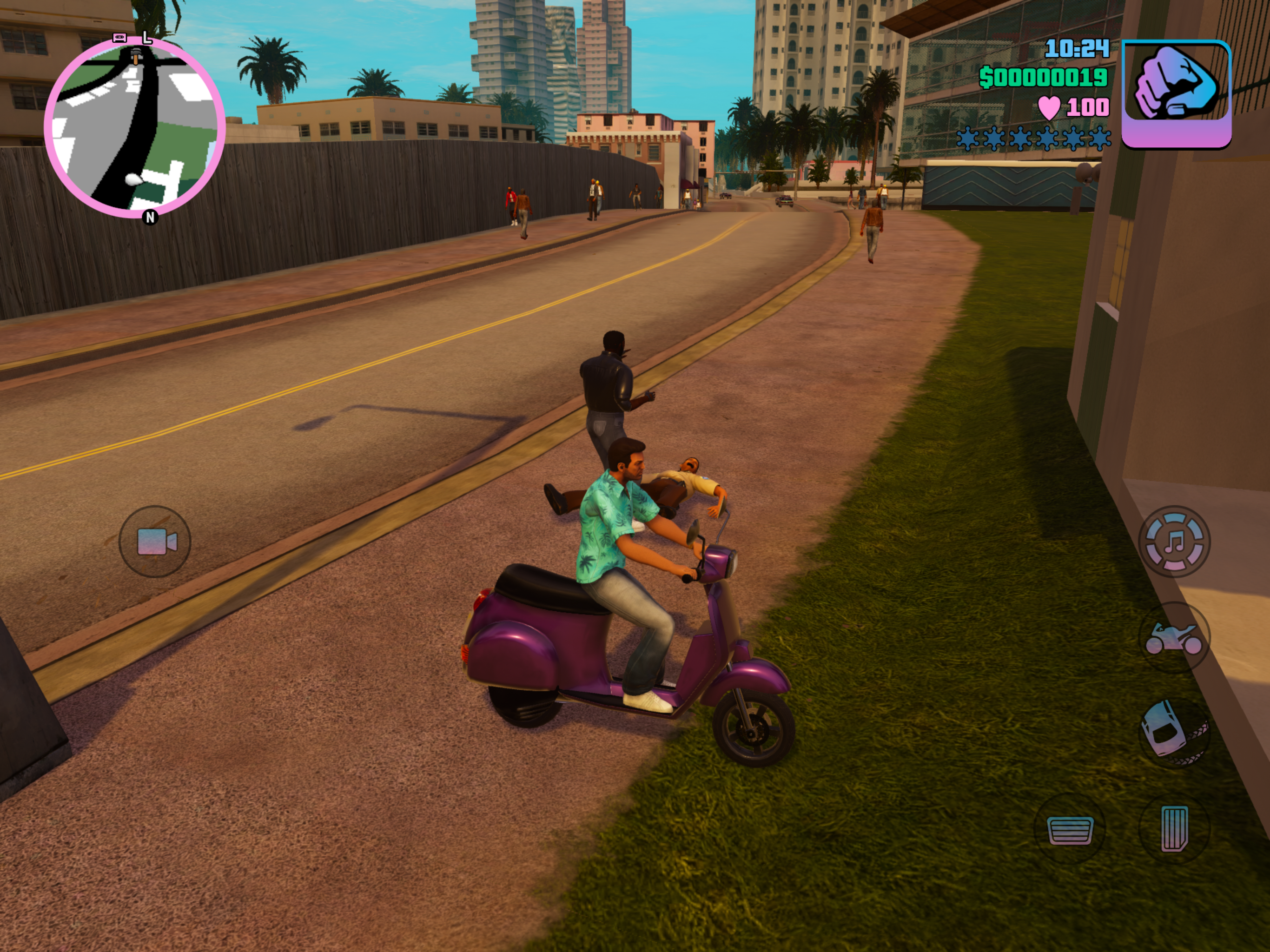 vice city scooter chase scene