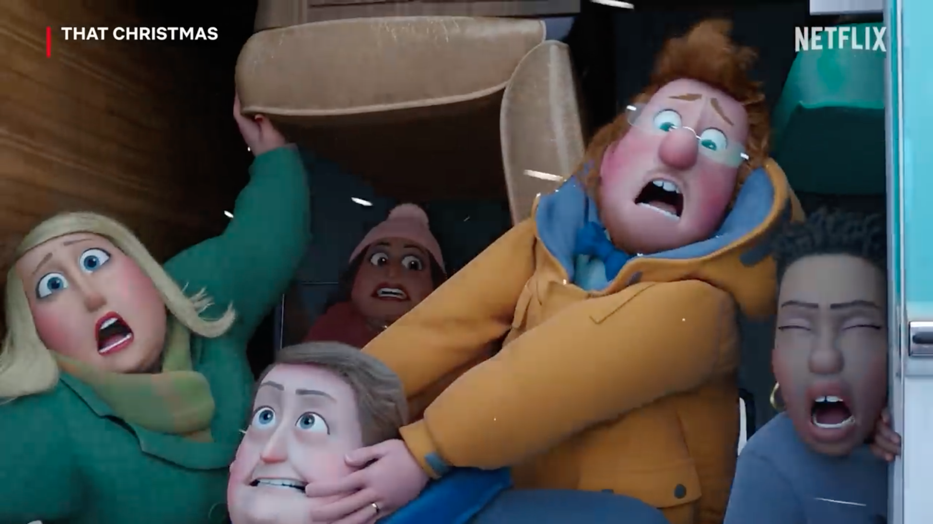 animated christmas scene