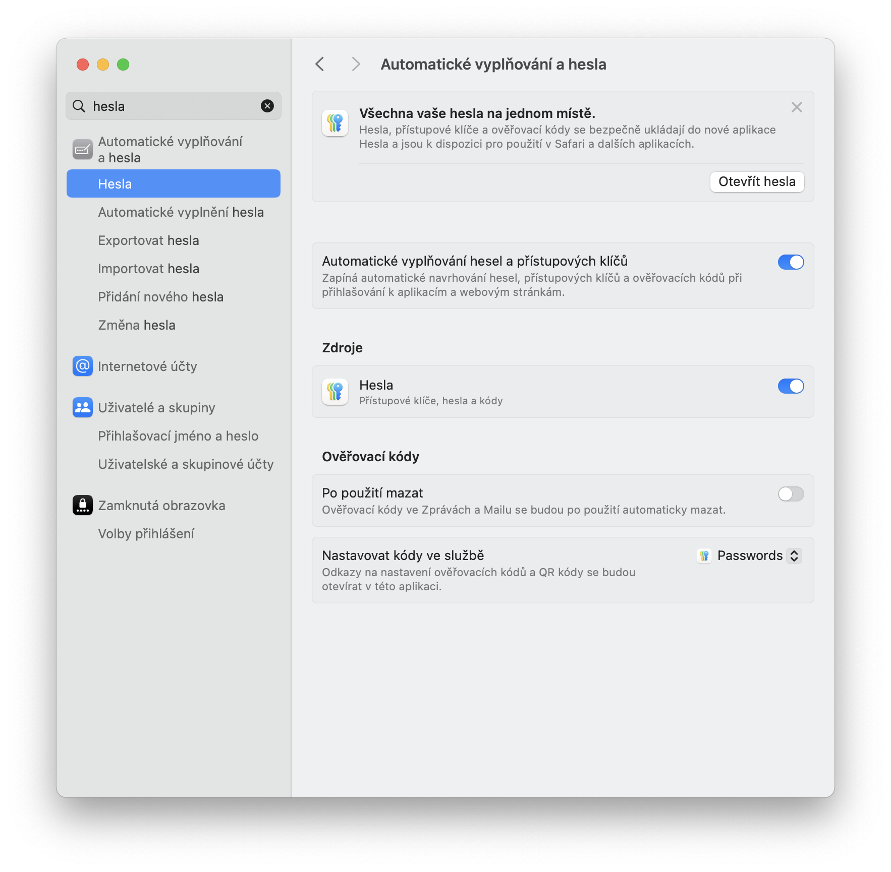 automatic password filling