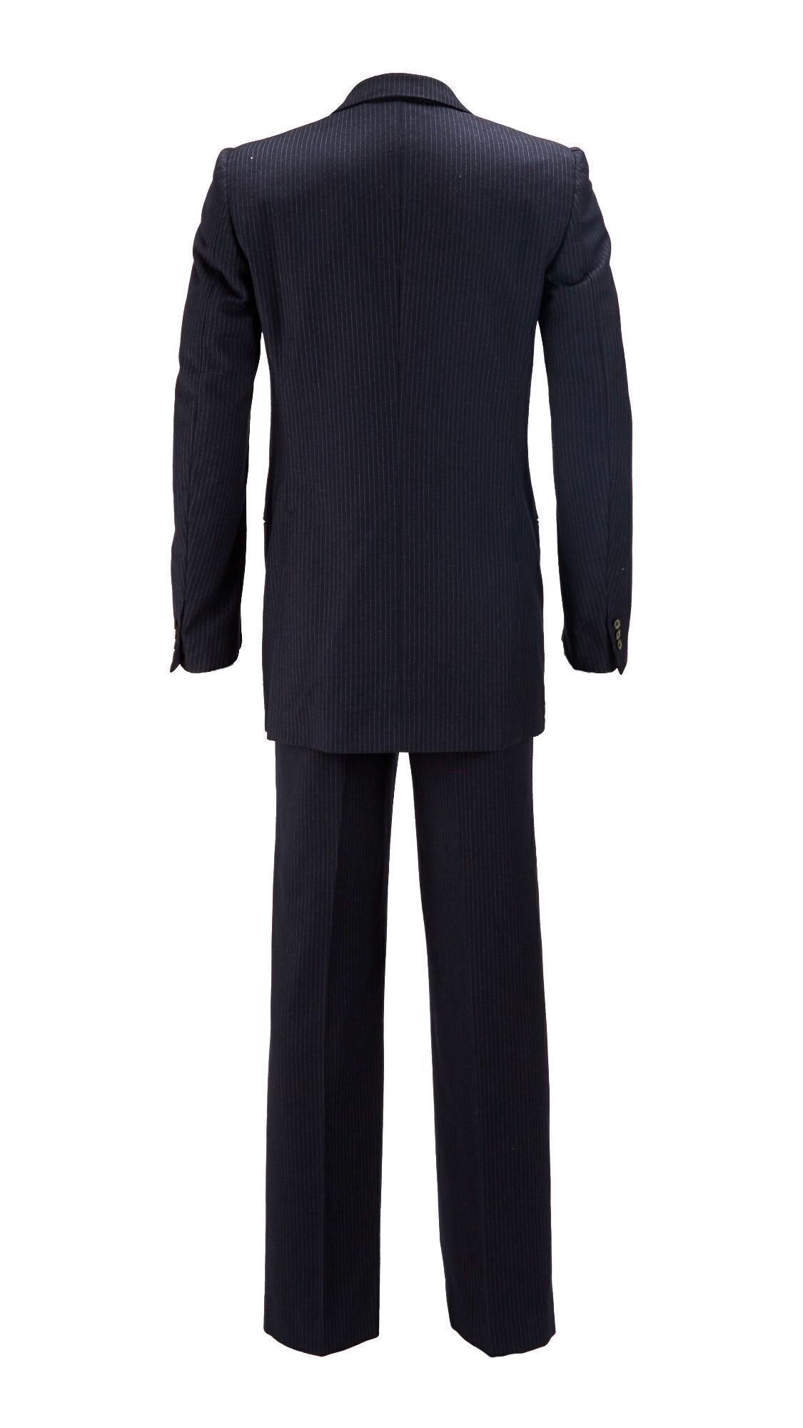 black suit back view