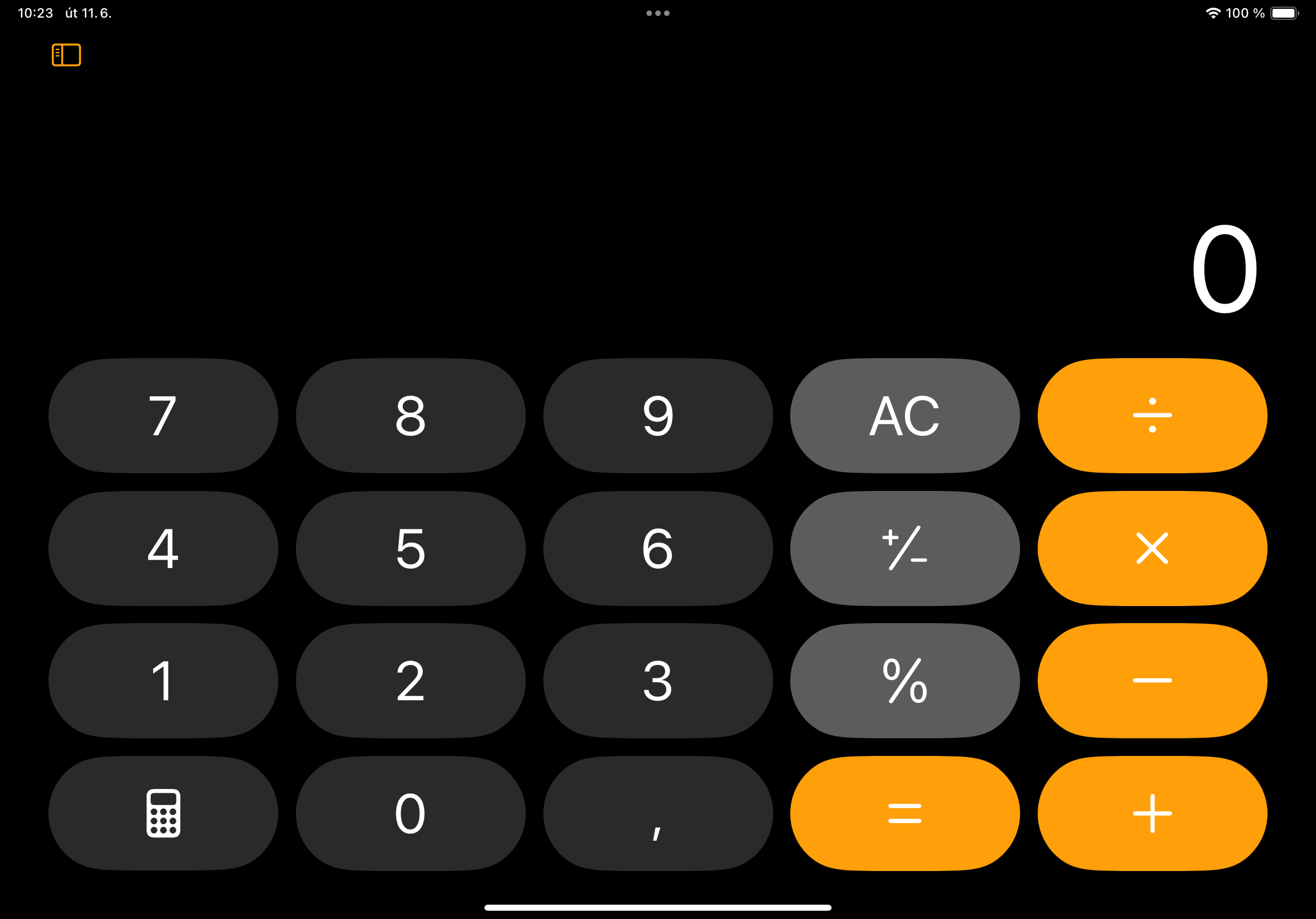 calculator basic view