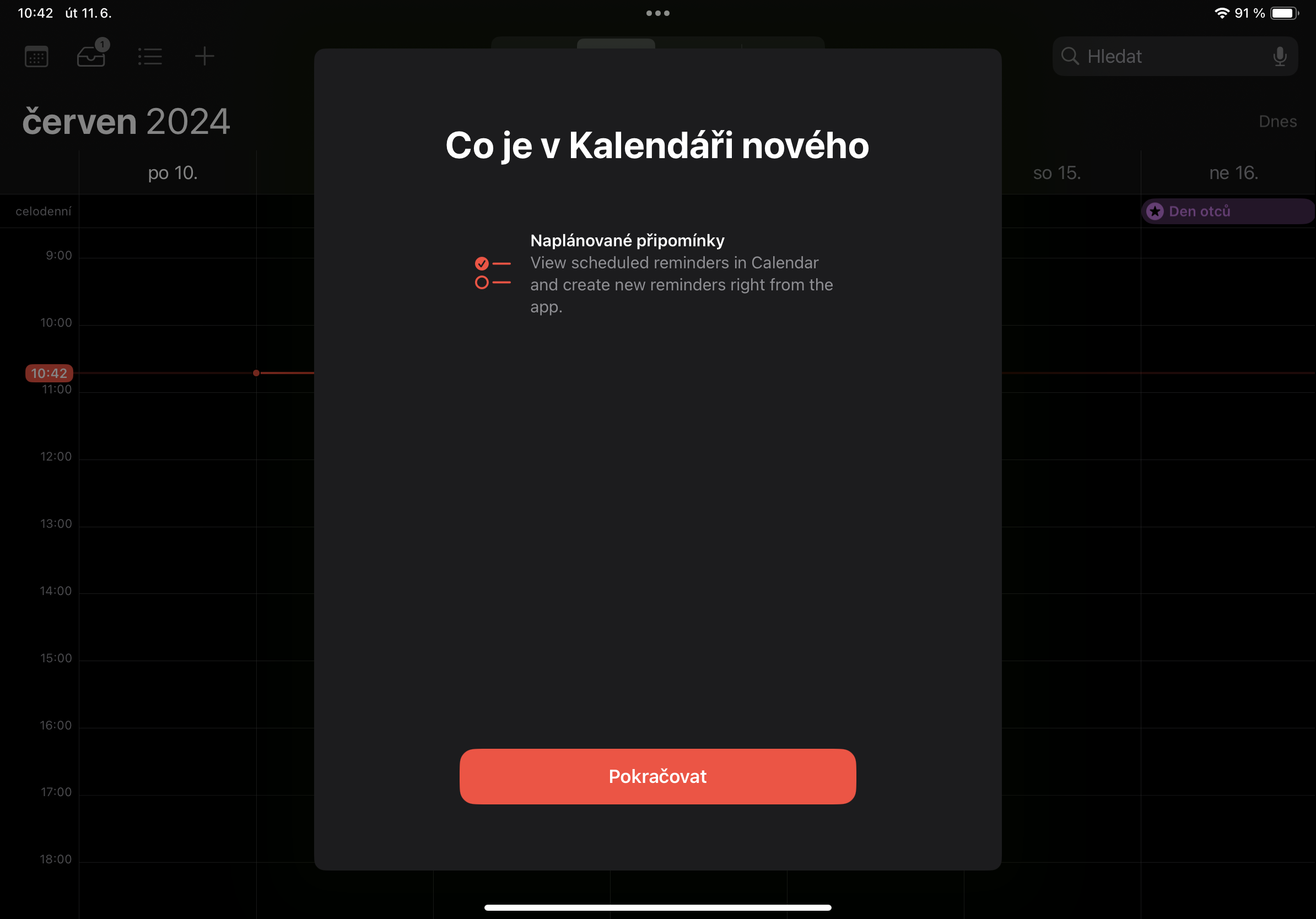 calendar update notification