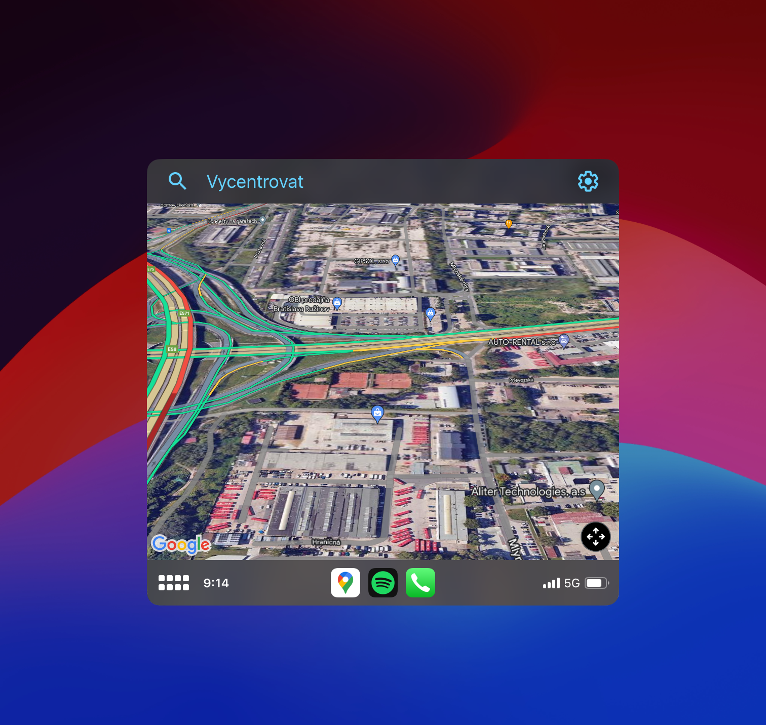 carplay maps interface