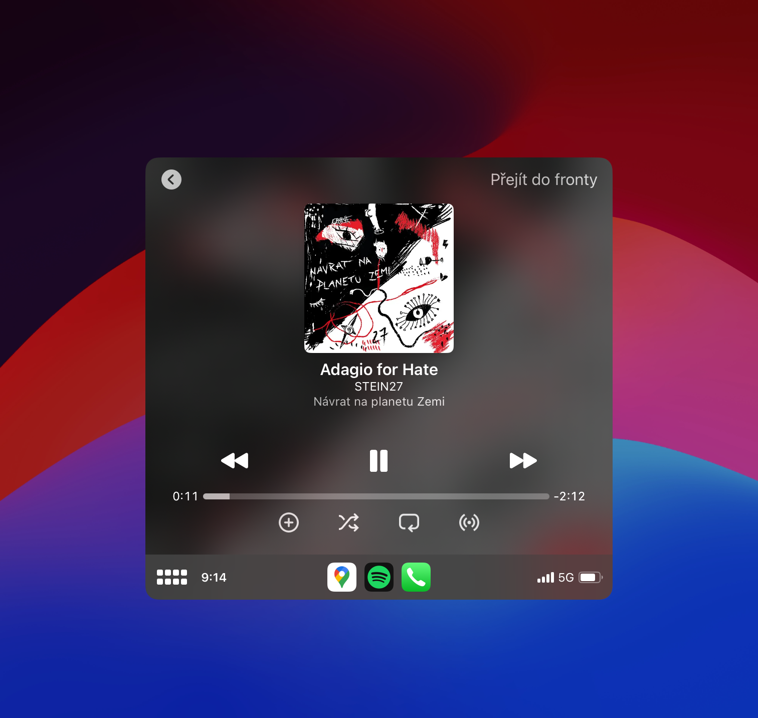 carplay music interface