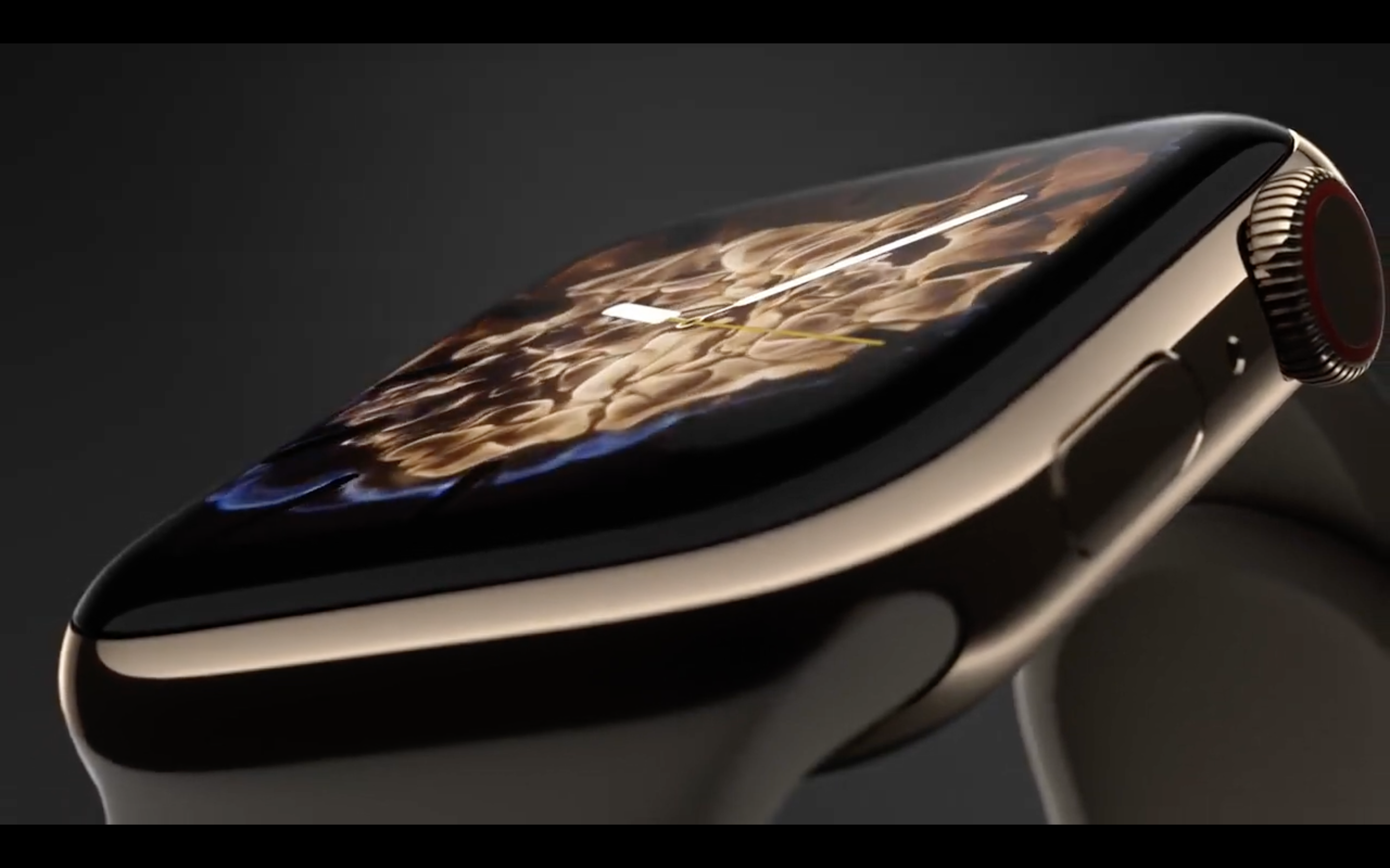 closeup smartwatch display