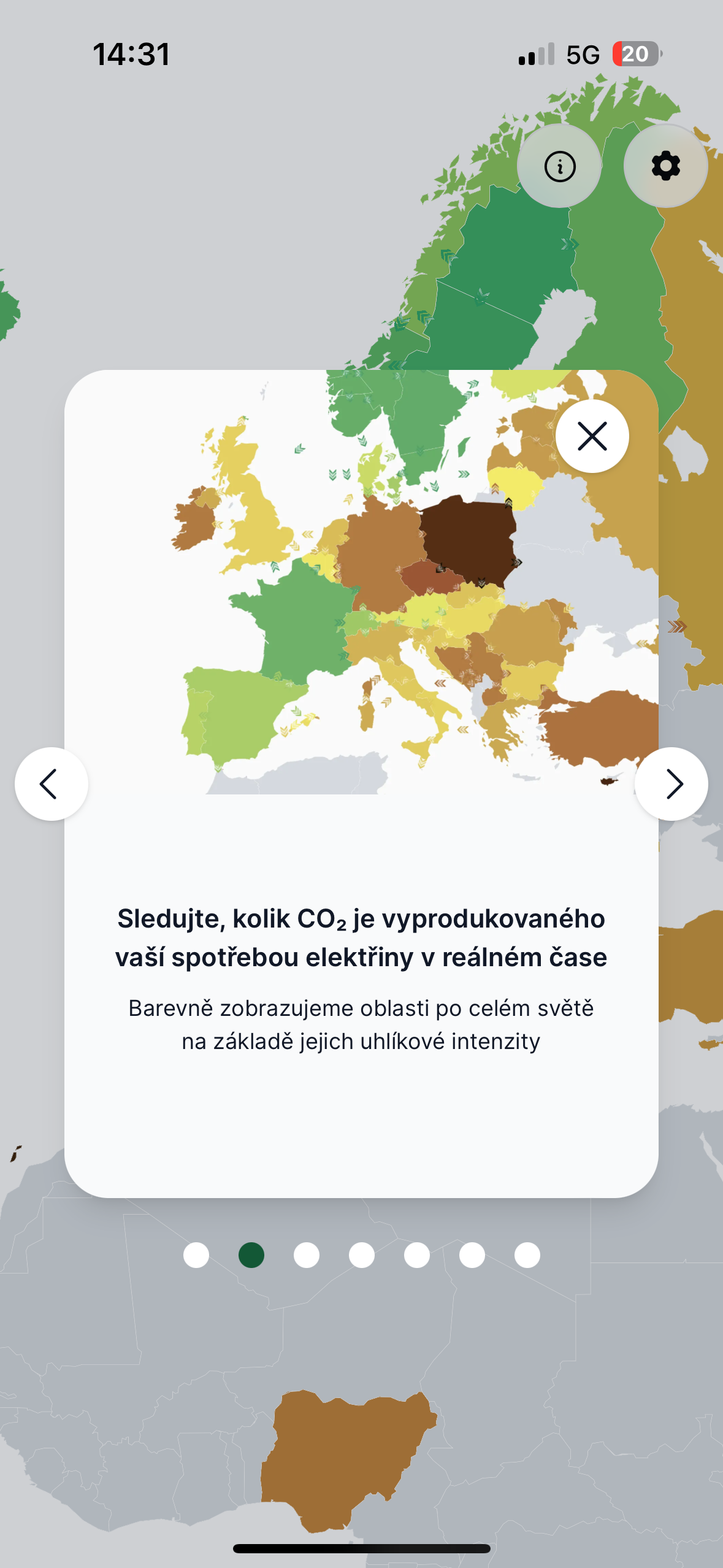 co2 electricity consumption map