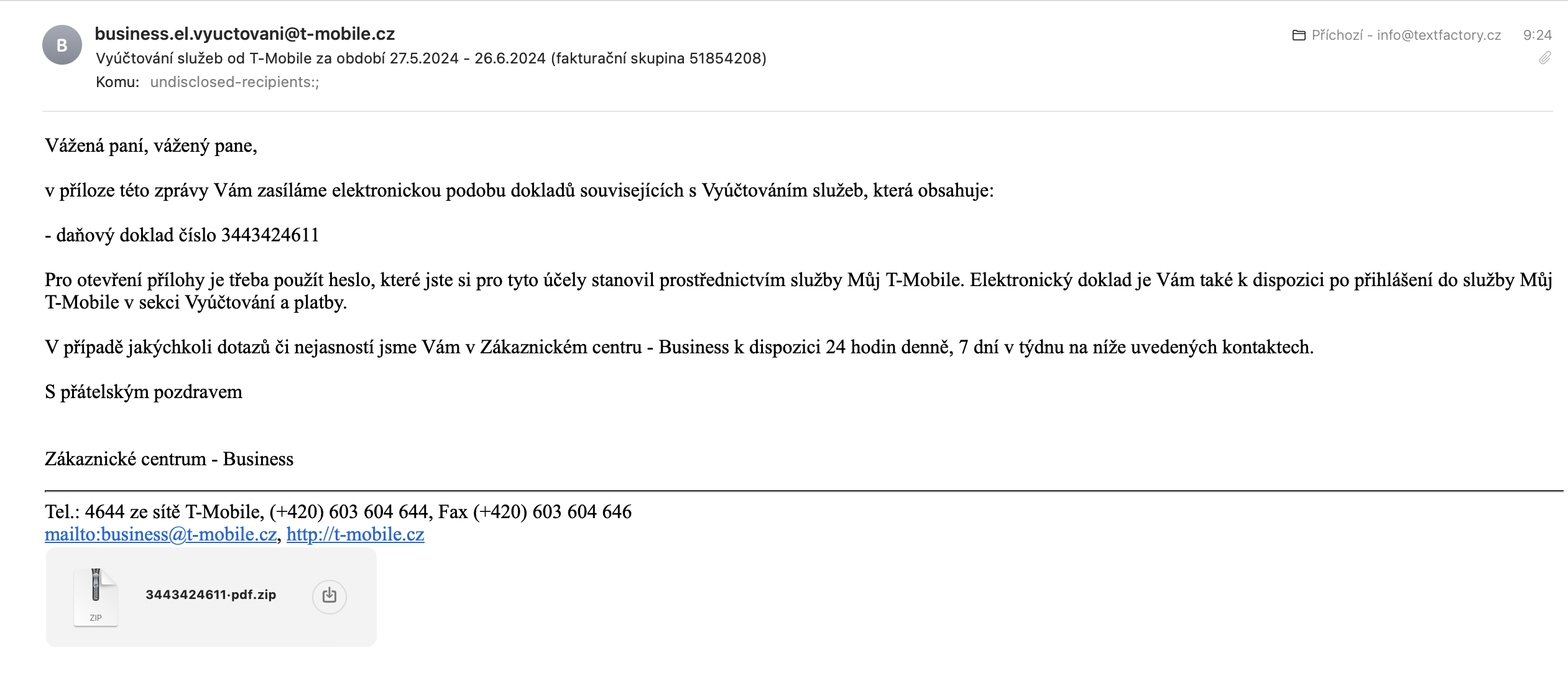 email screenshot tmobile