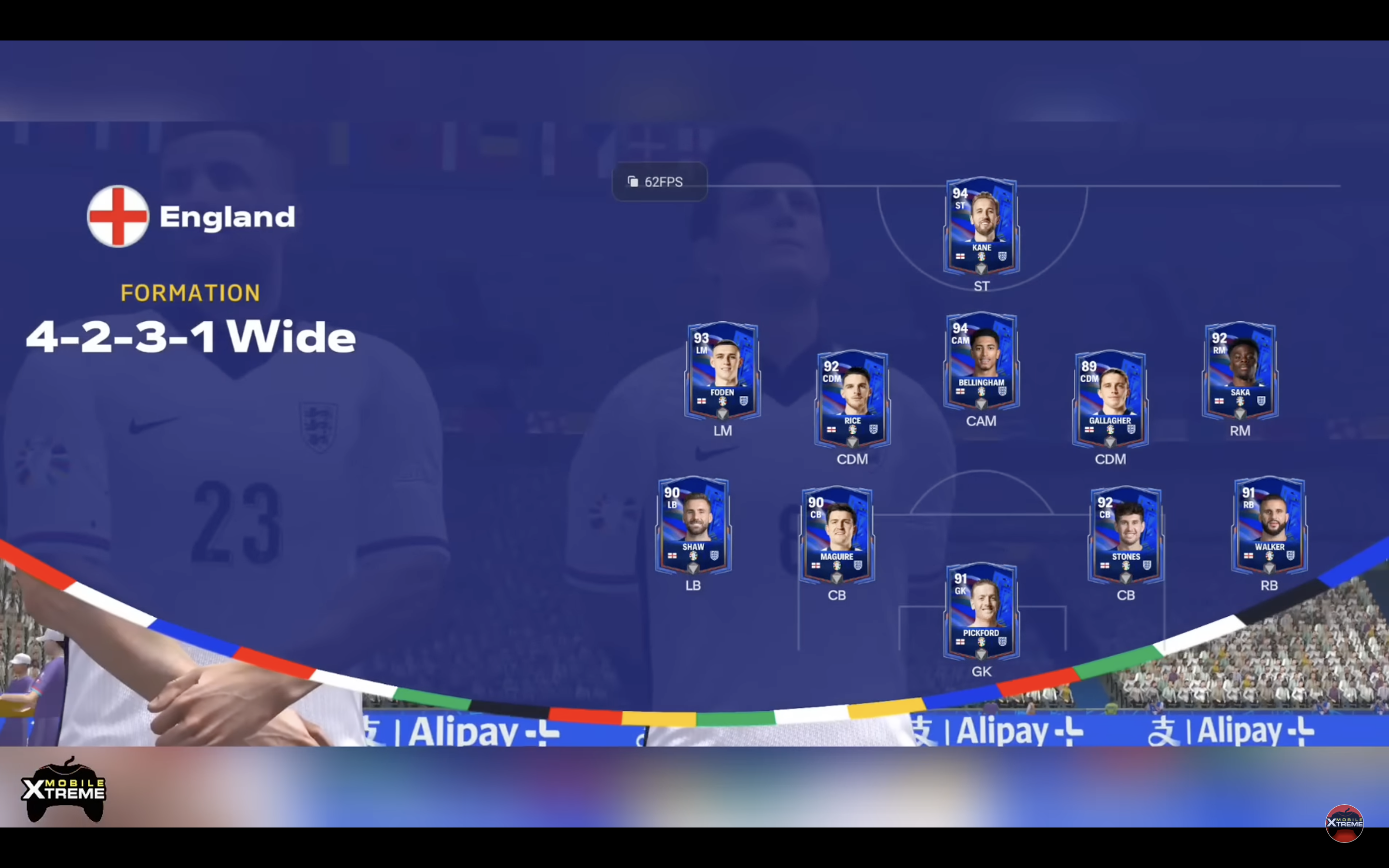 england soccer formation