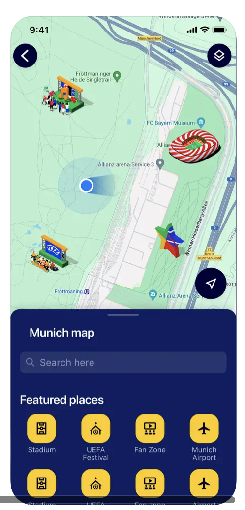 euro 2024 munich map