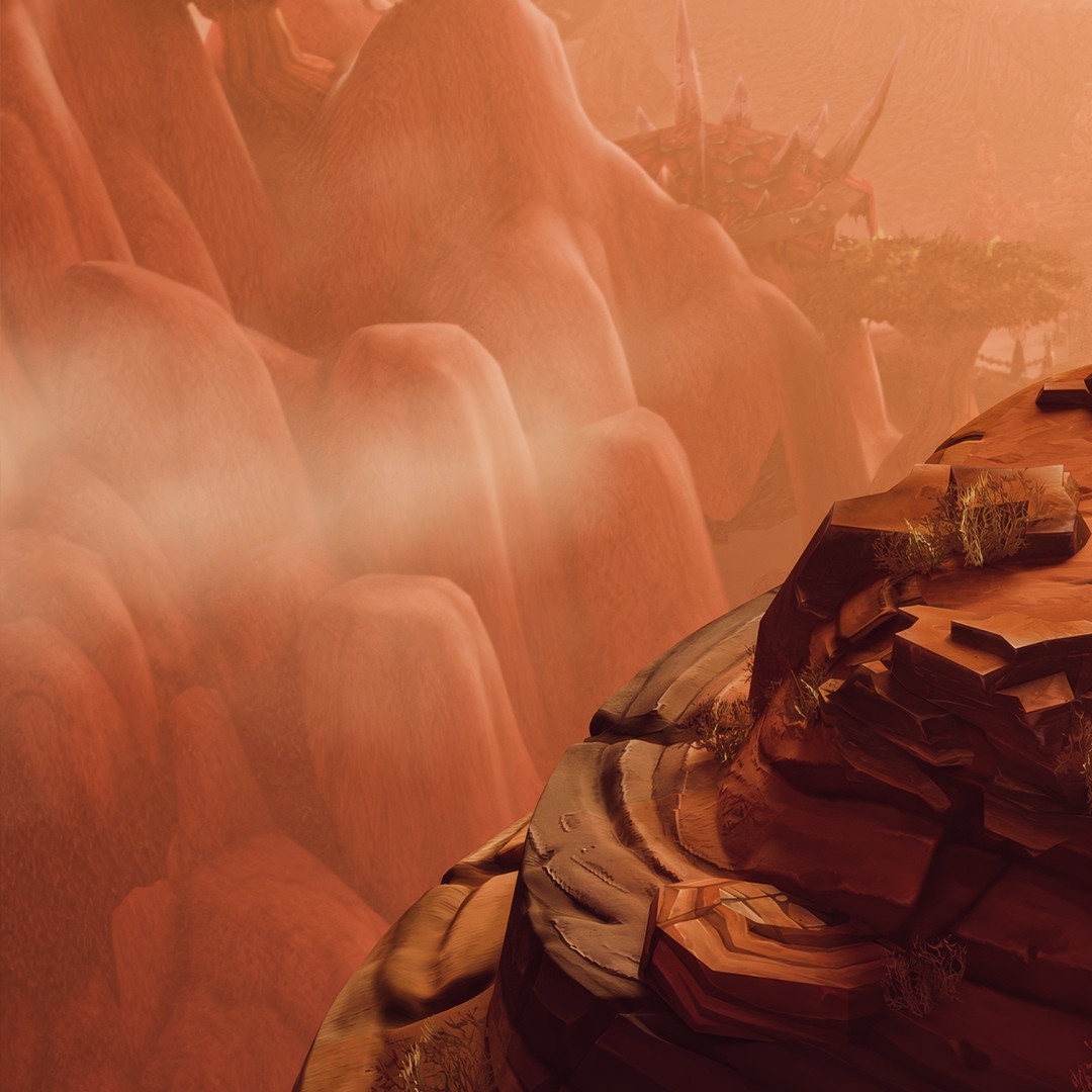 fantasy landscape rocky terrain