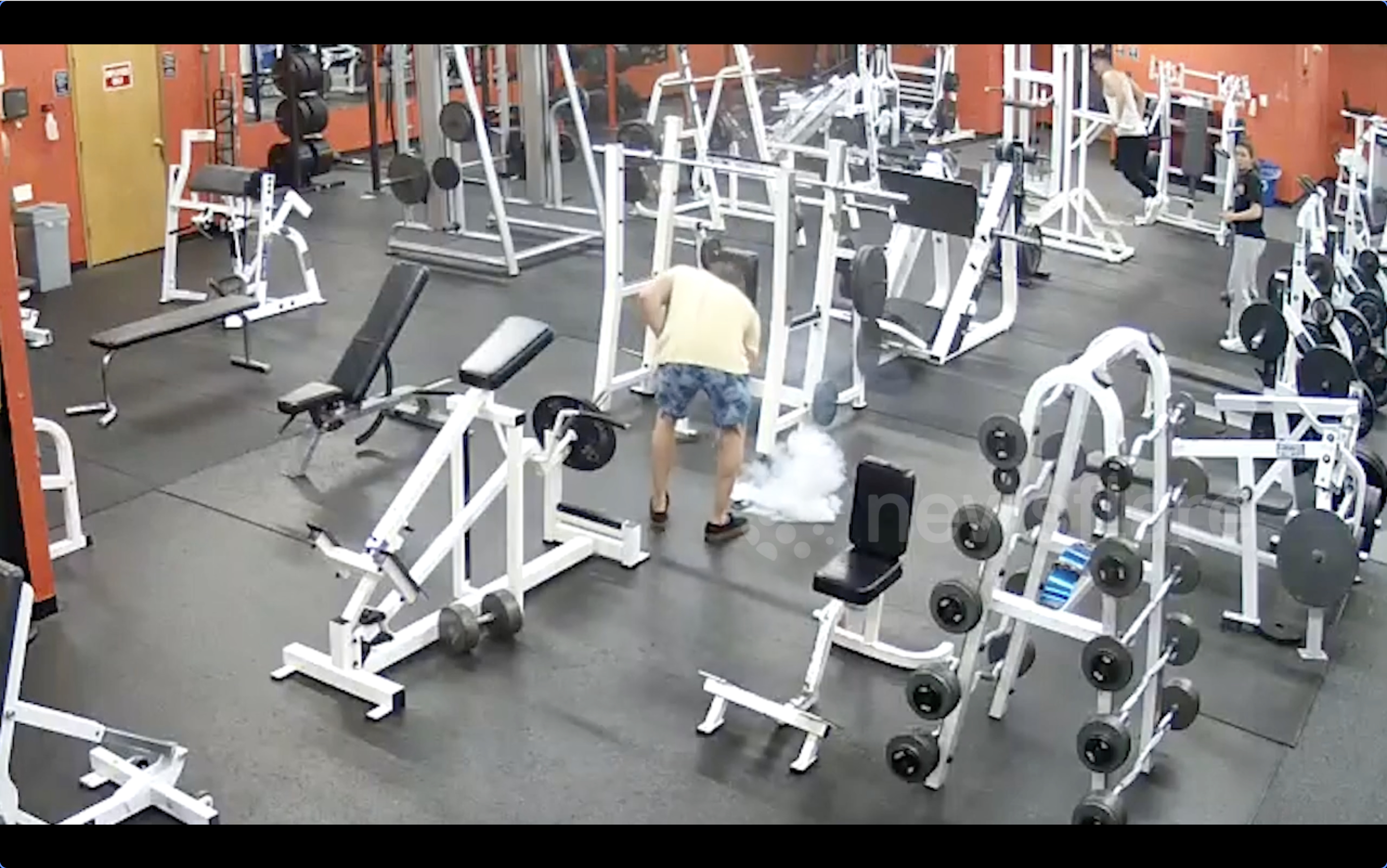 gym exercise equipment smoke clear