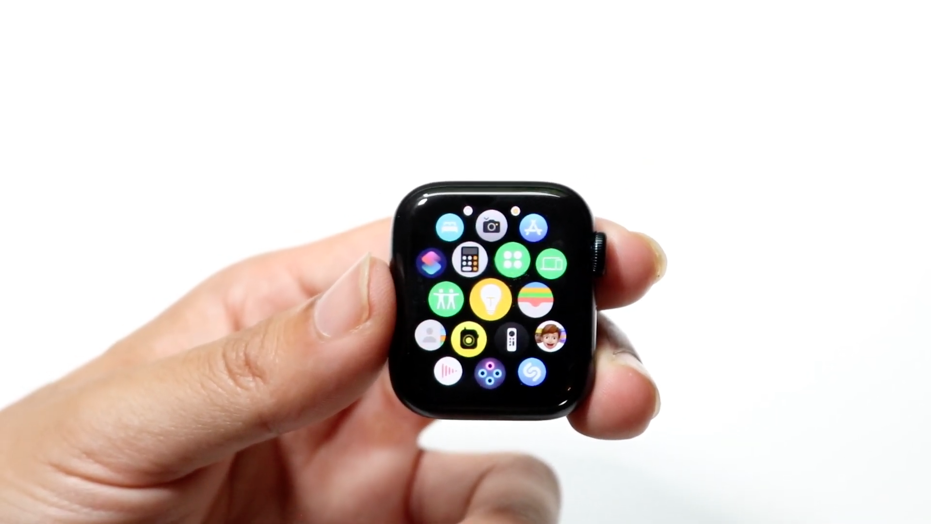 hand holding smartwatch apps