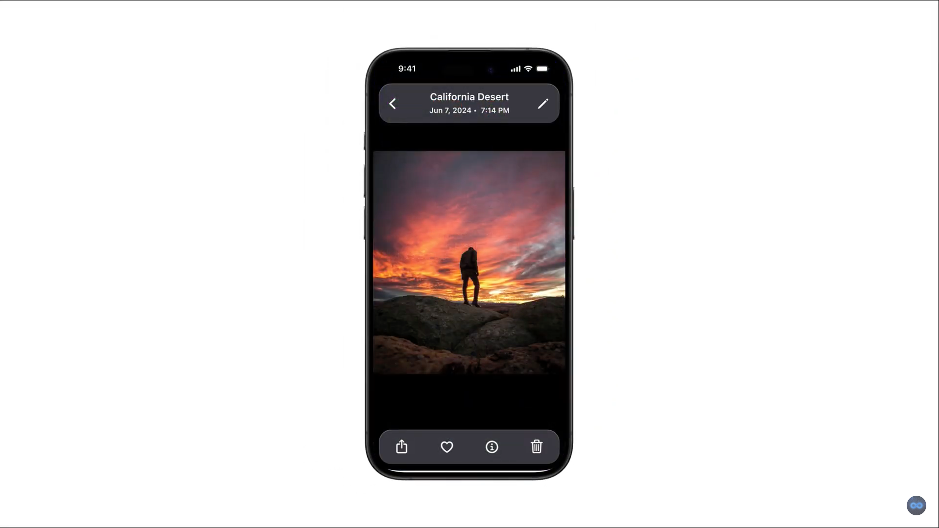 ios photo viewer display