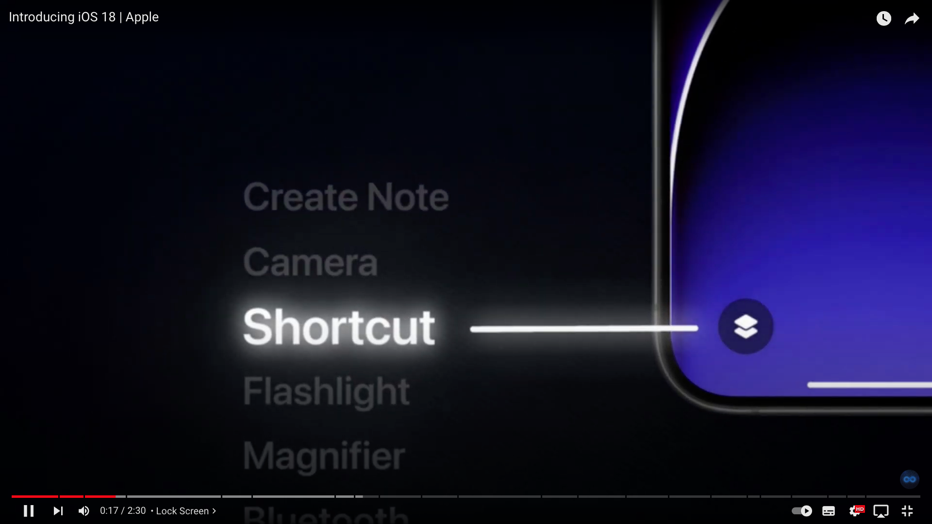 ios shortcut feature