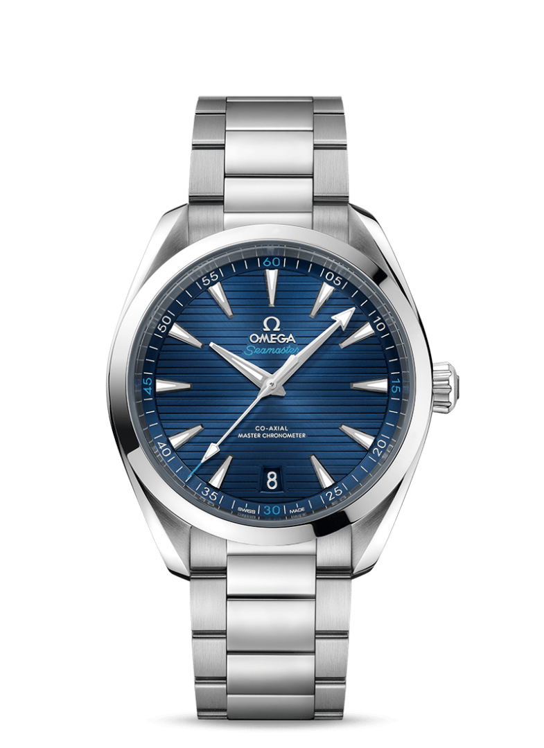 omega blue dial watch