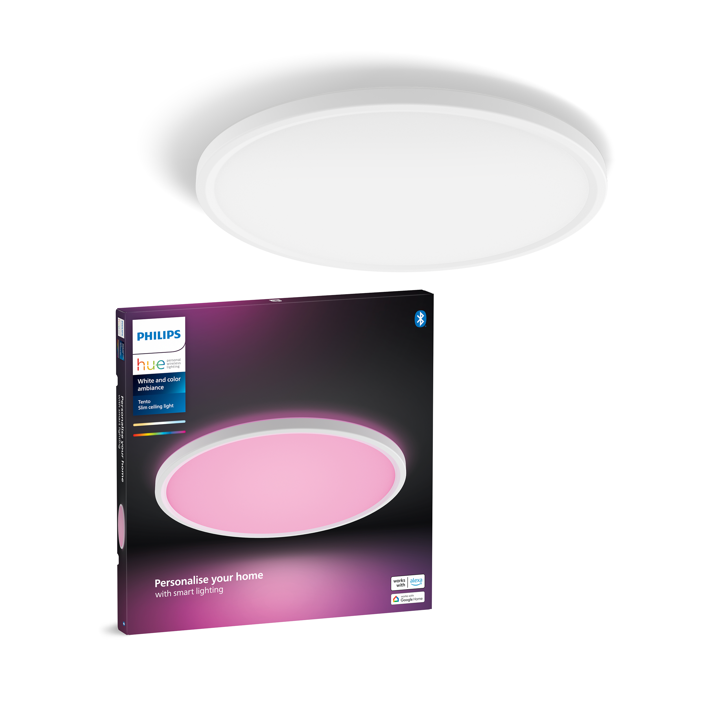philips hue pink ceiling light