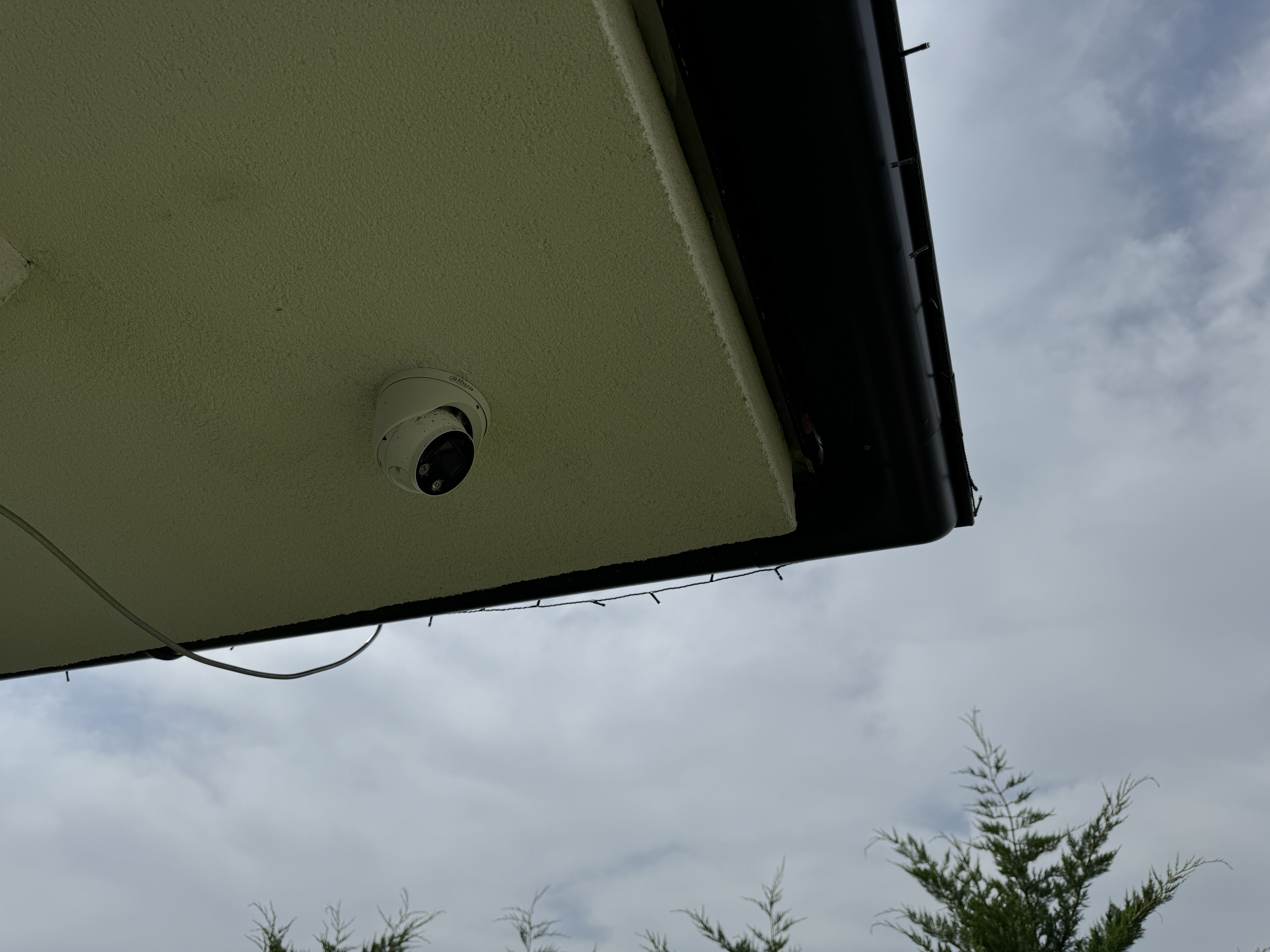 security camera on building