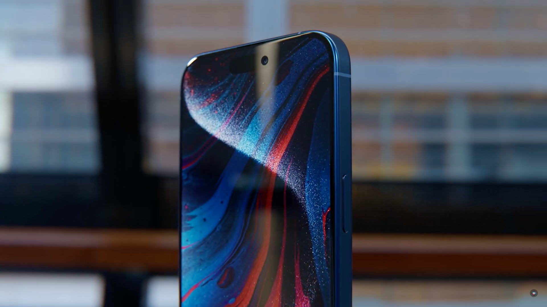 smartphone artistic display closeup