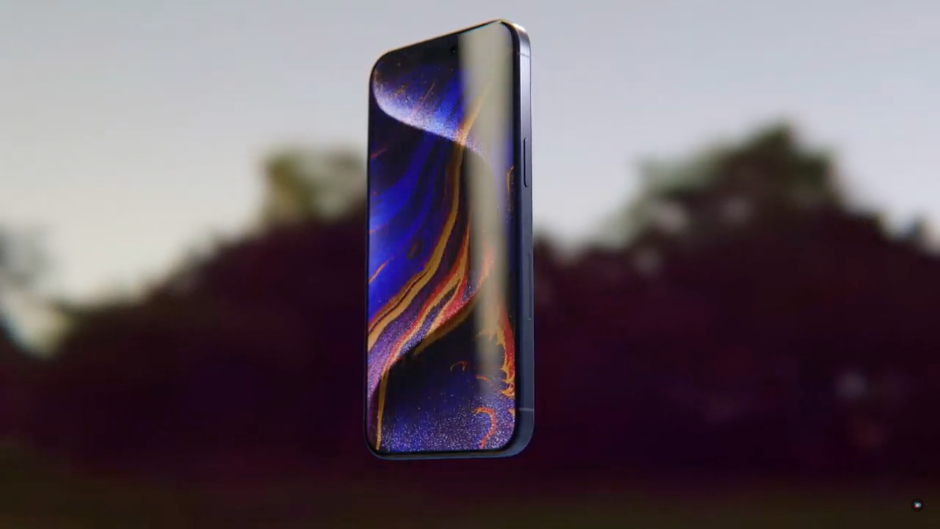 smartphone floating outdoor