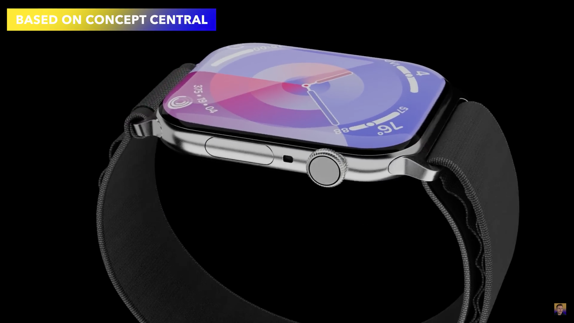 smartwatch concept black background