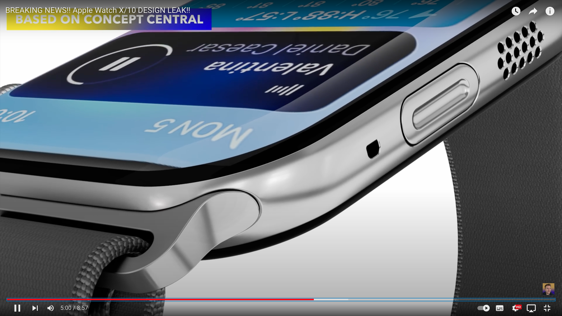 smartwatch concept closeup