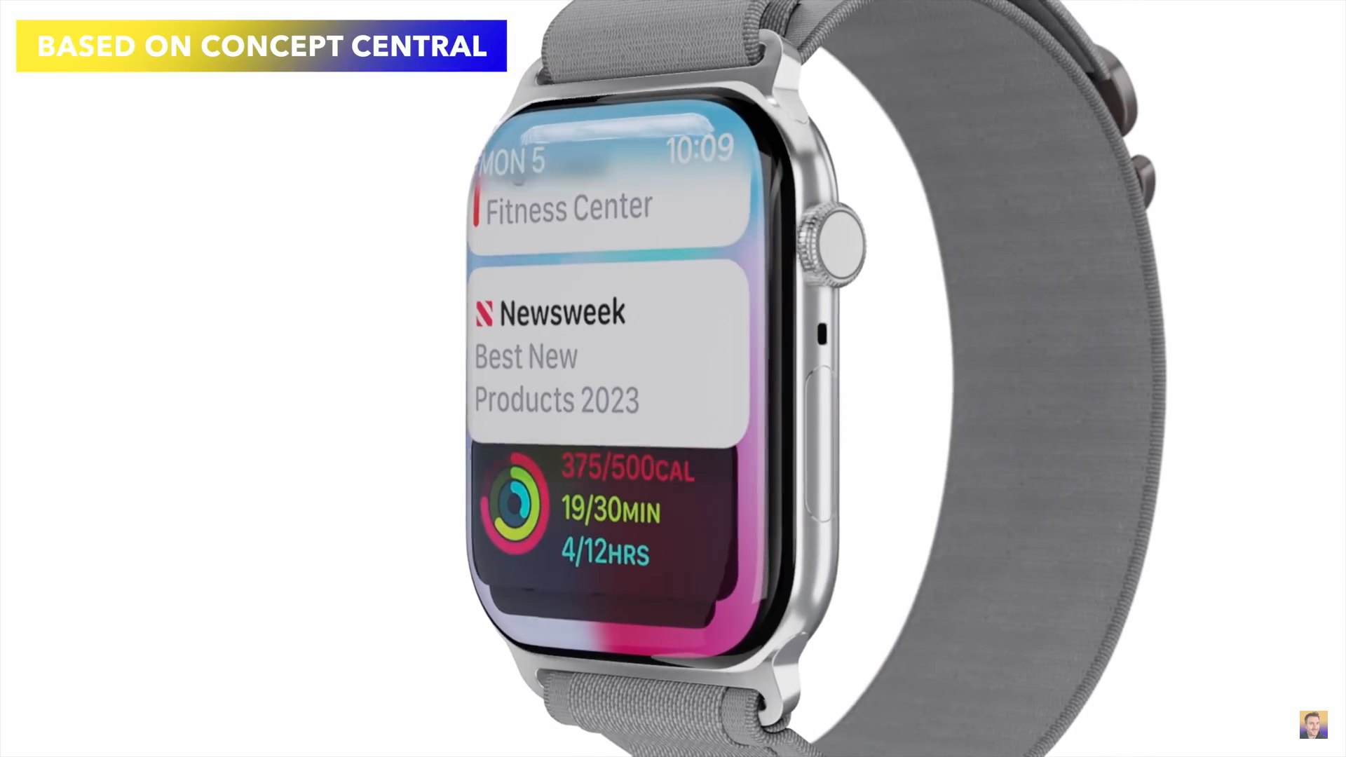 smartwatch concept fitness display