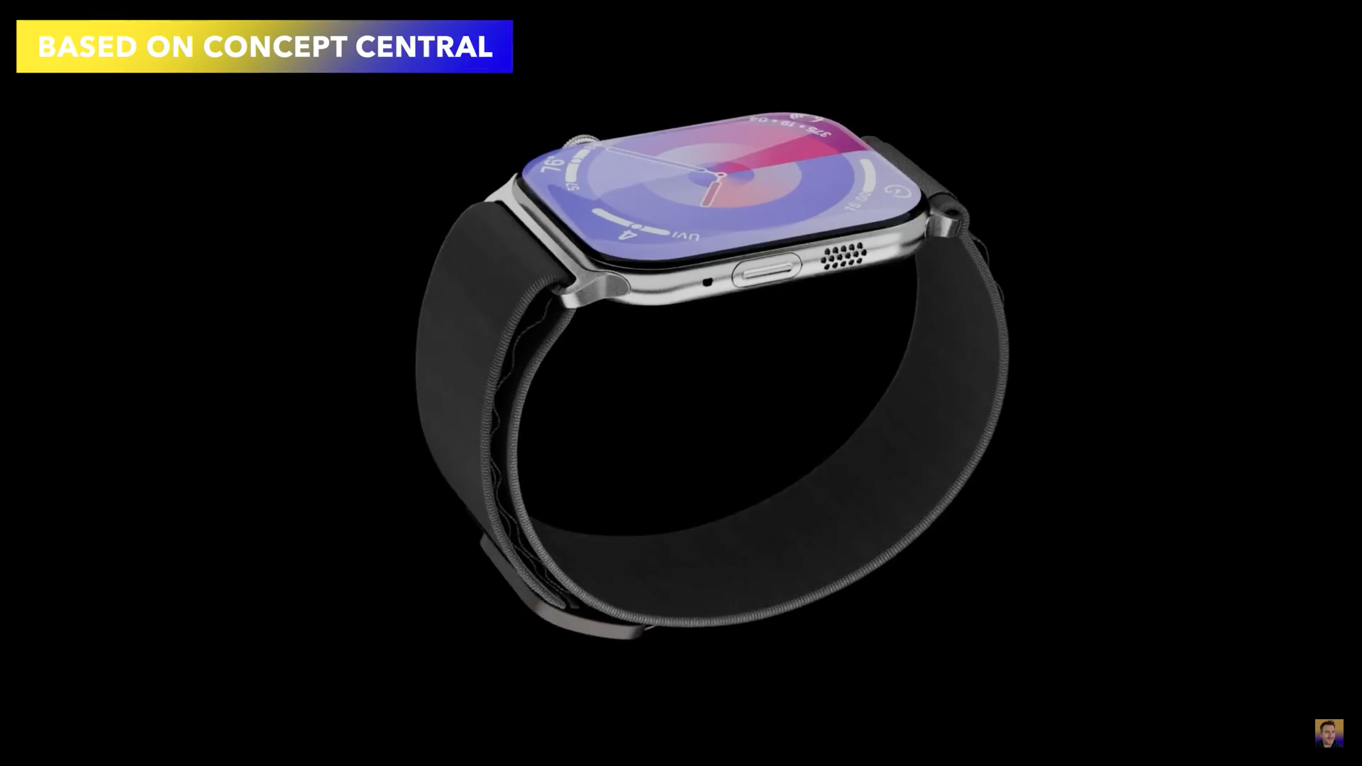 smartwatch concept side angle